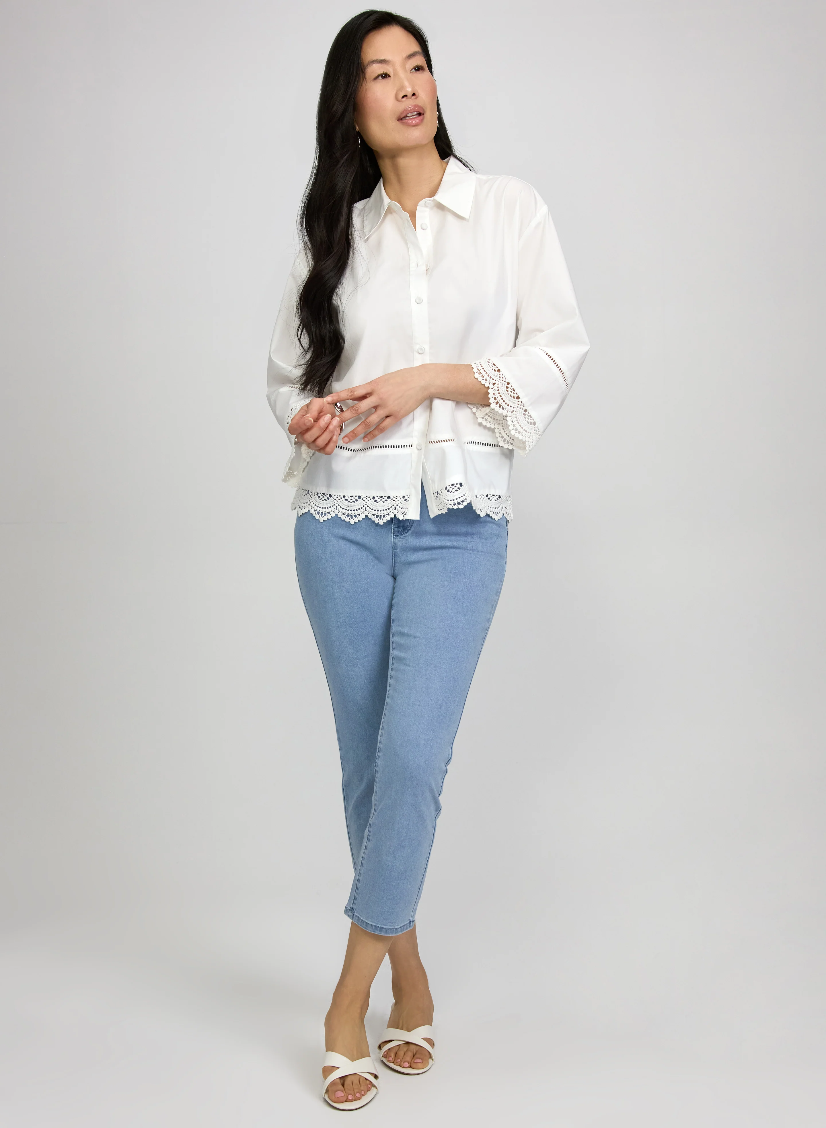 Lace Trimmed Blouse - Image 3