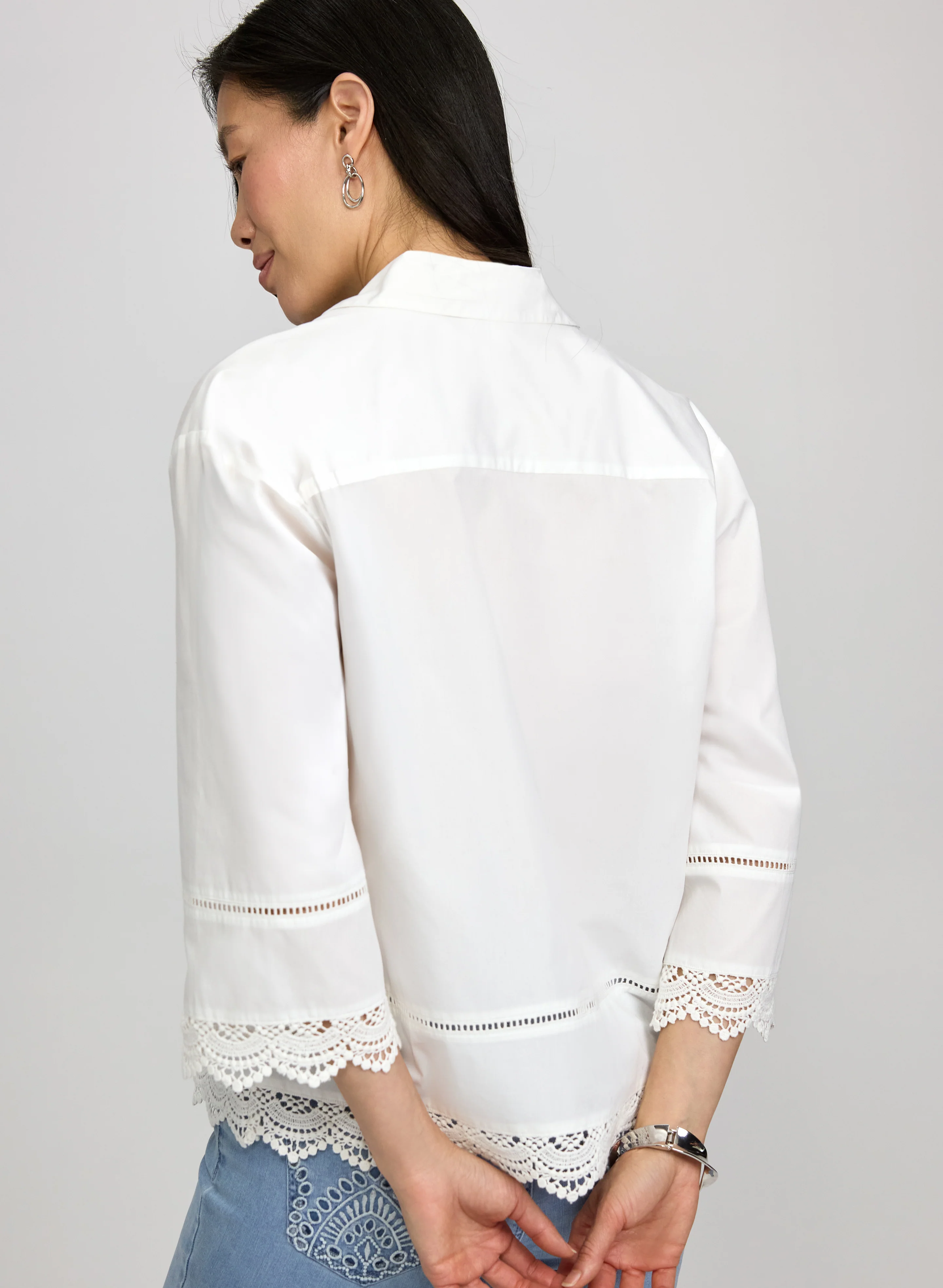 Lace Trimmed Blouse - Image 5