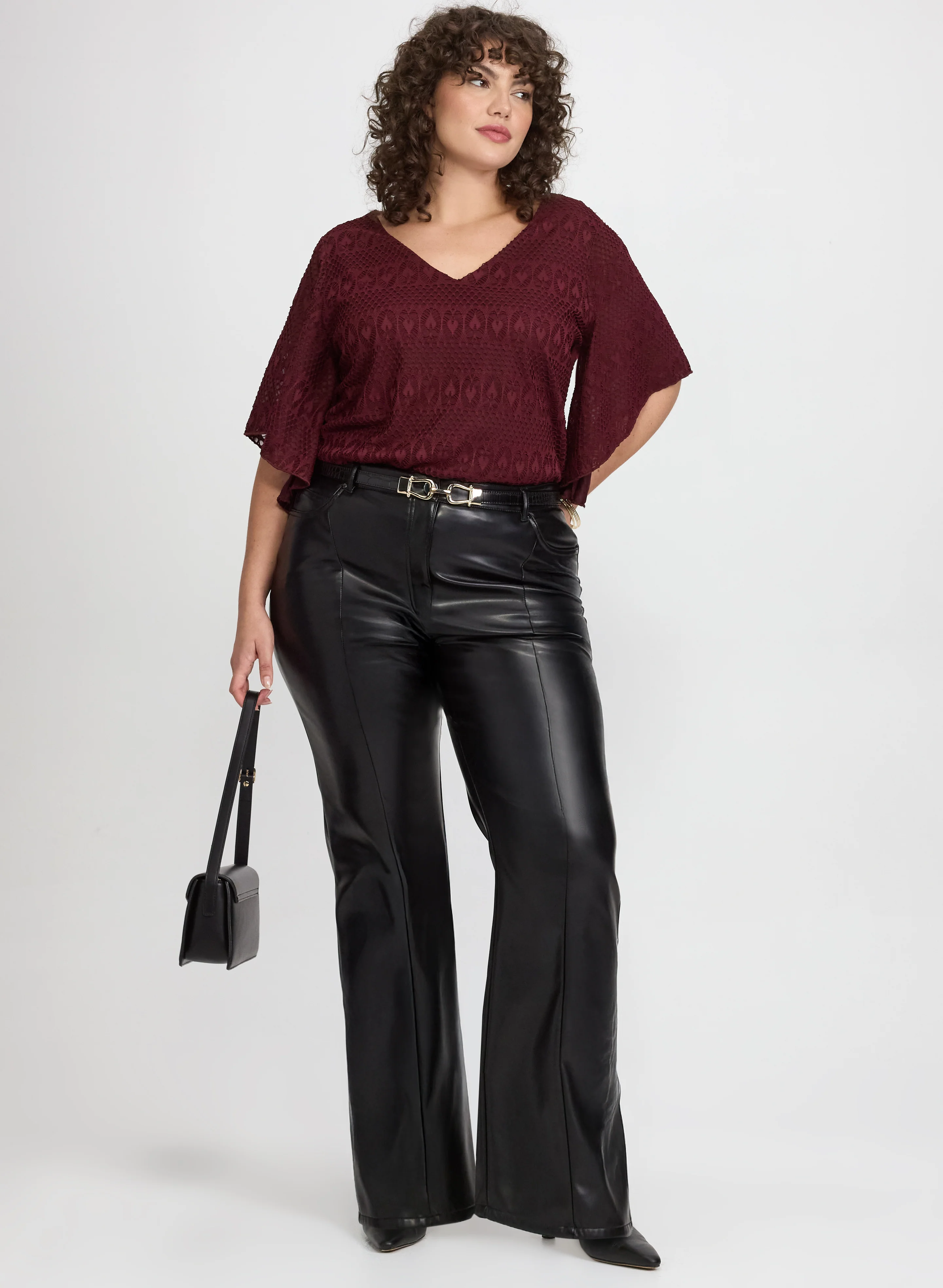 Lace V-Neck Blouse - Image 3