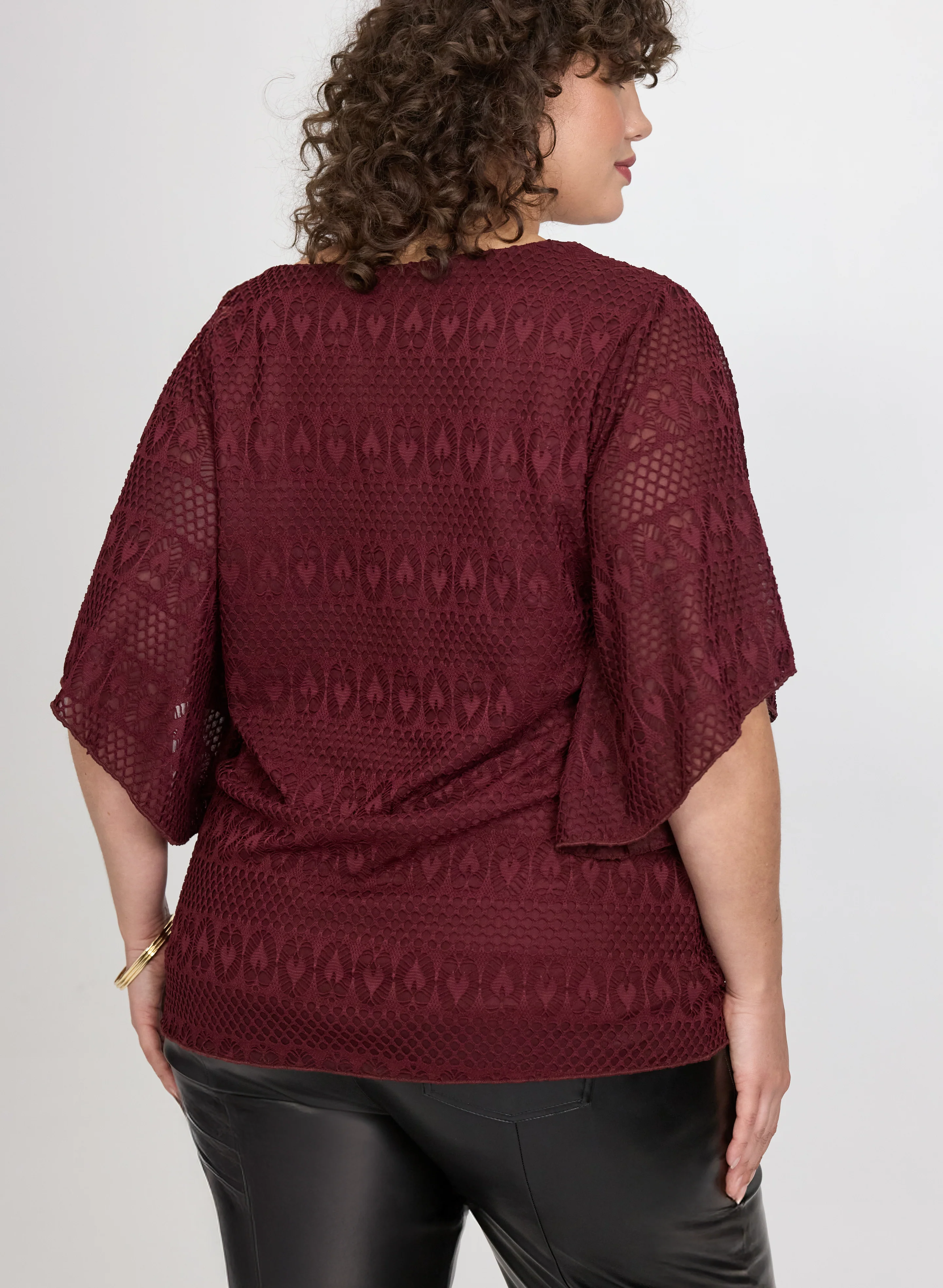 Lace V-Neck Blouse - Image 4