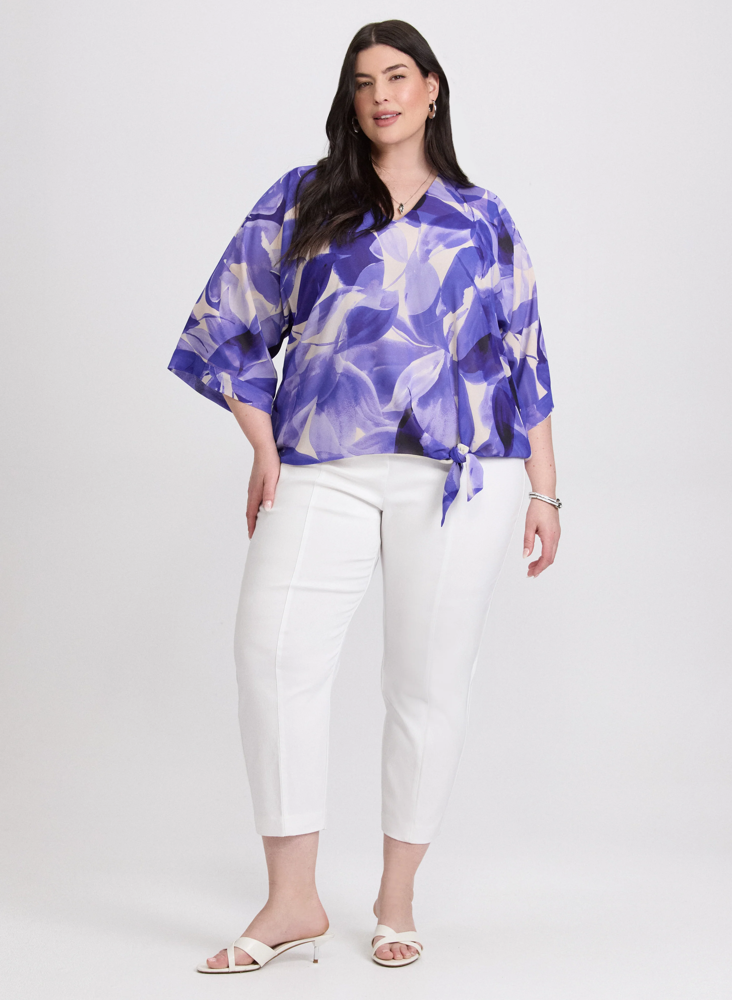Leaf Print Blouse - Image 4