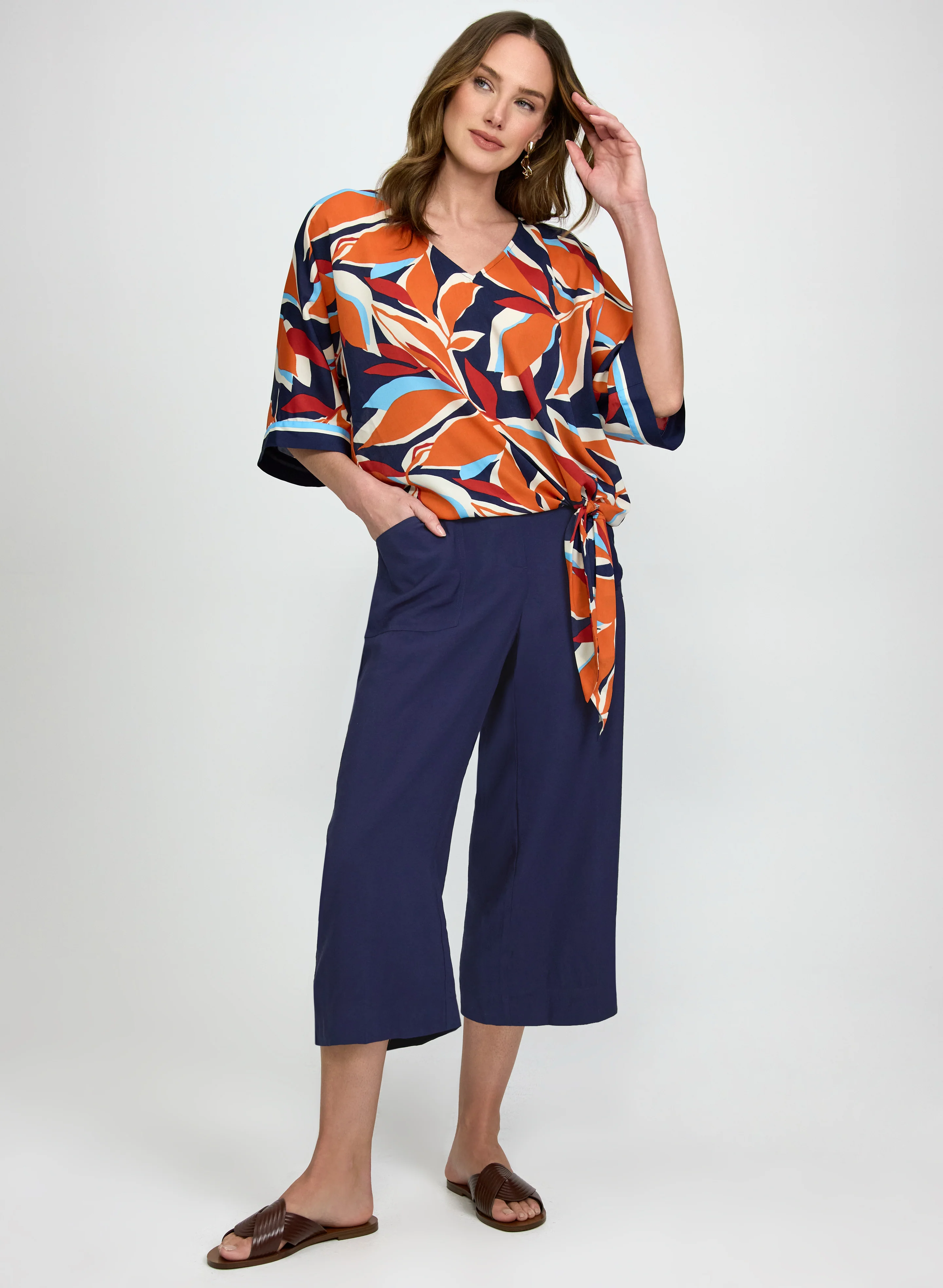 Leaf Print Blouse - Image 3