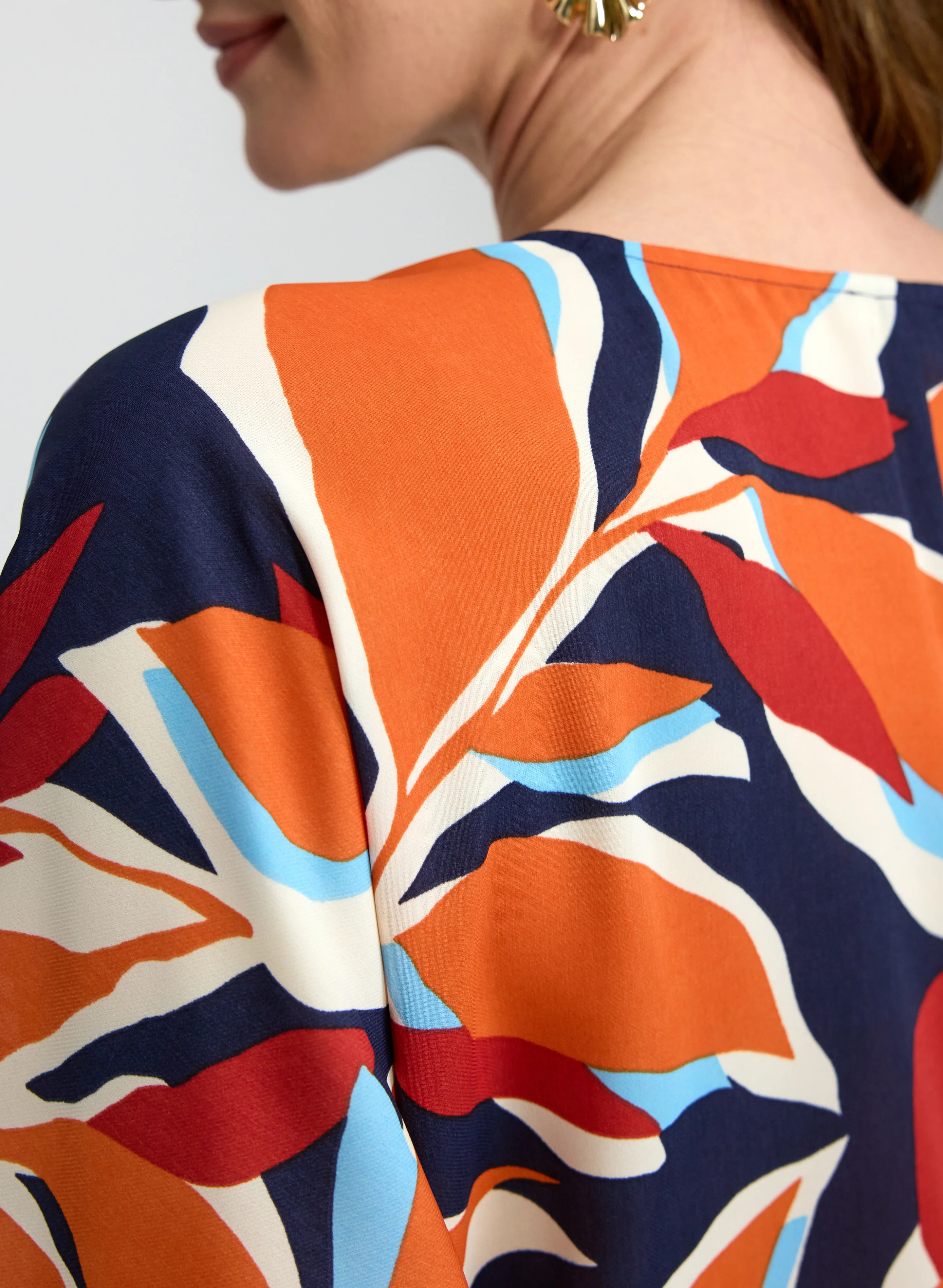 Leaf Print Blouse - Image 8
