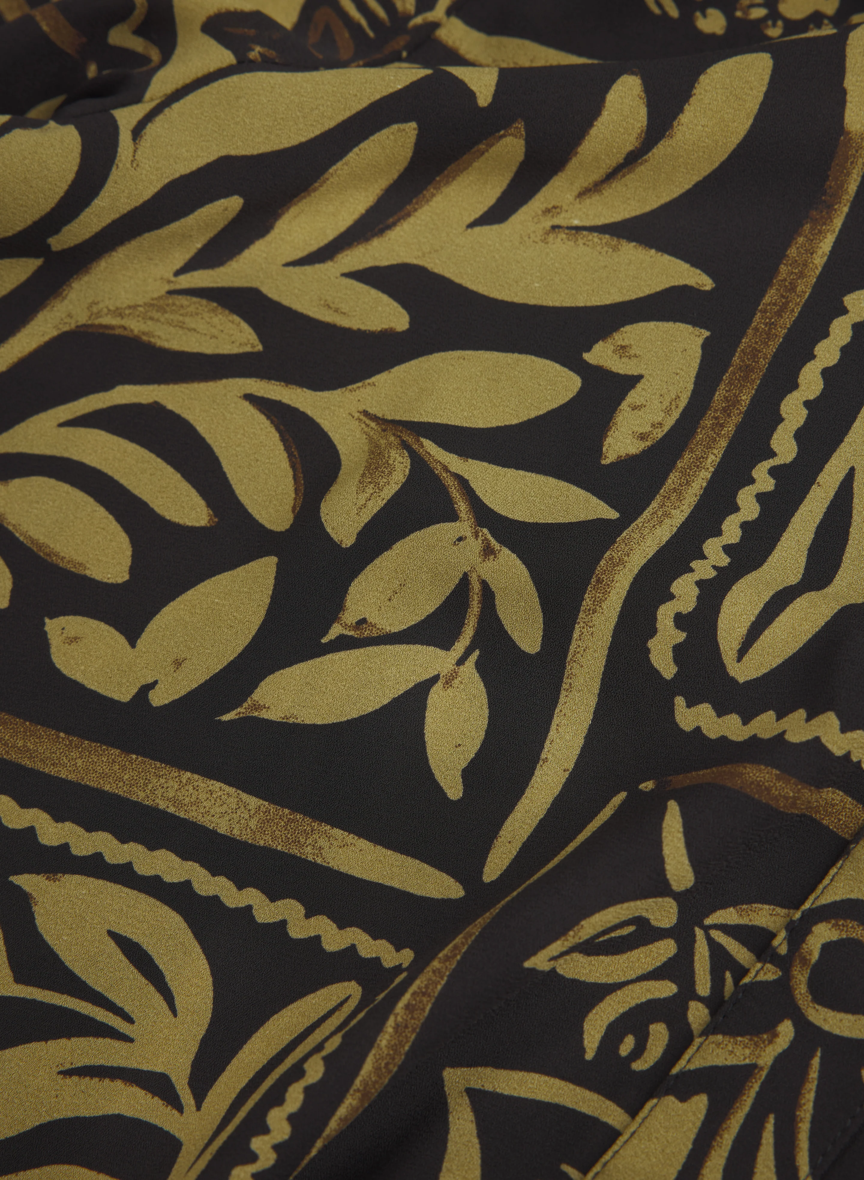 Leaf Print Button-Down Blouse - Image 6
