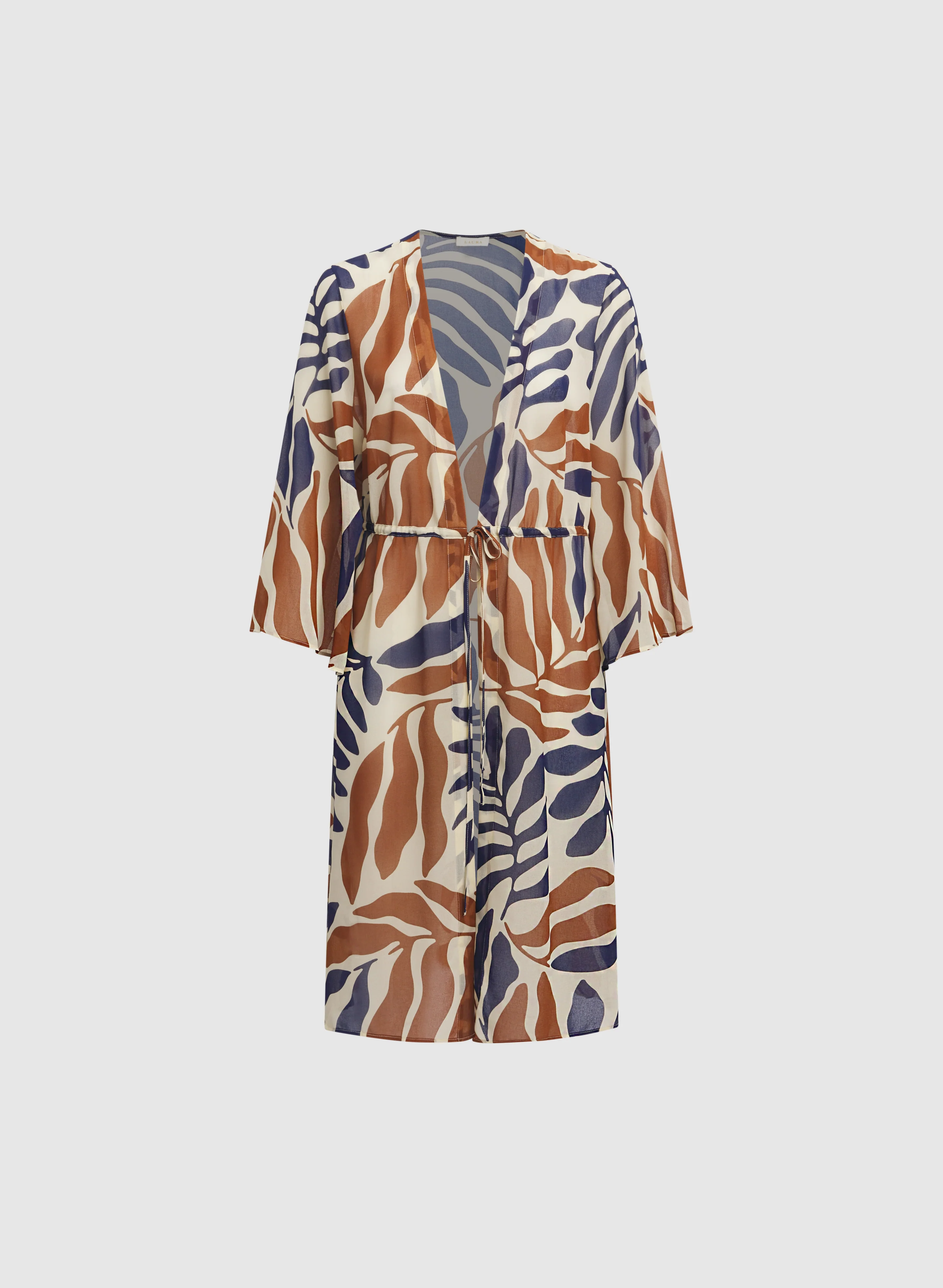 Leaf Print Chiffon Blouse - Image 5