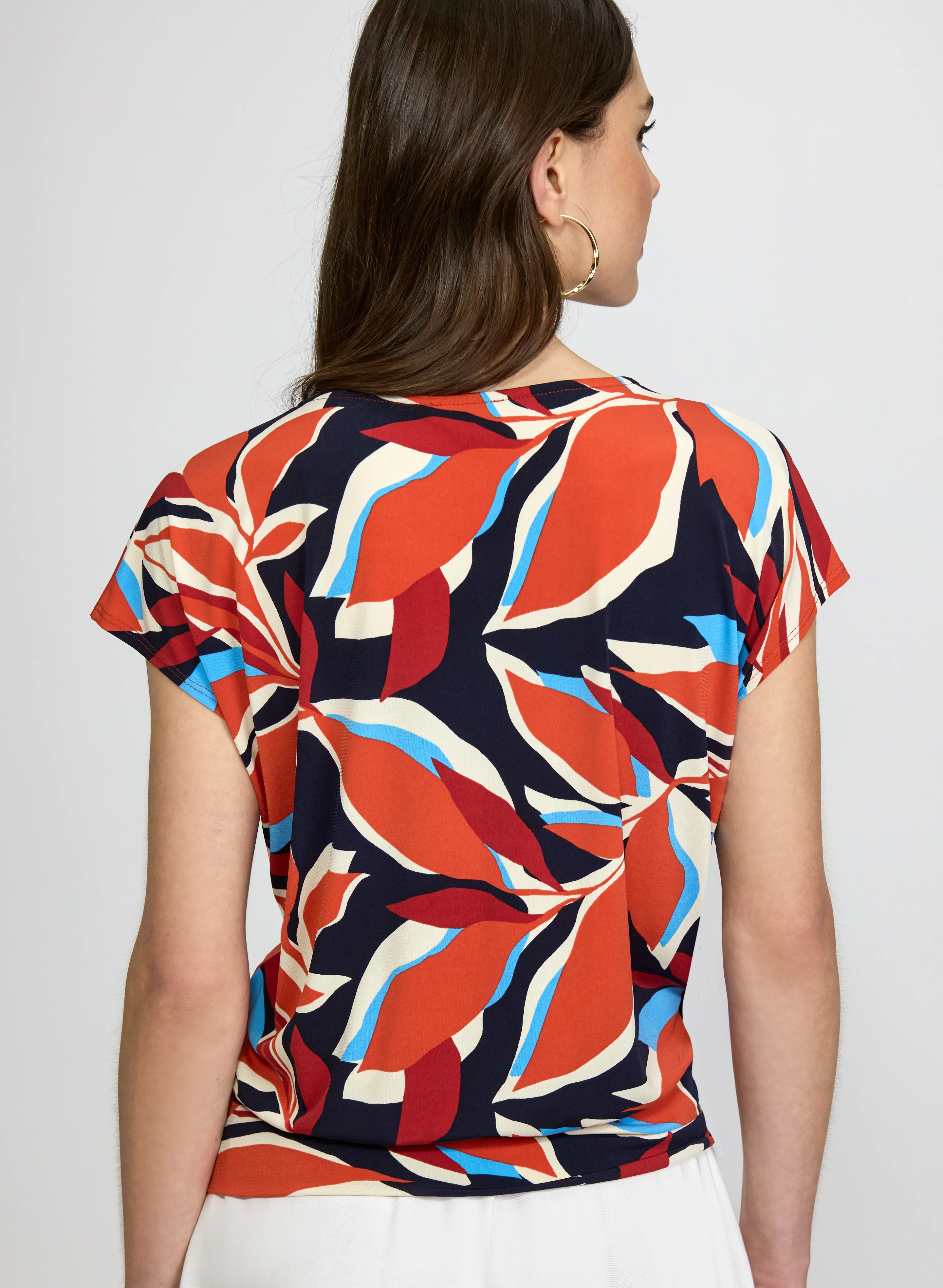 Leaf Print Top - Image 4