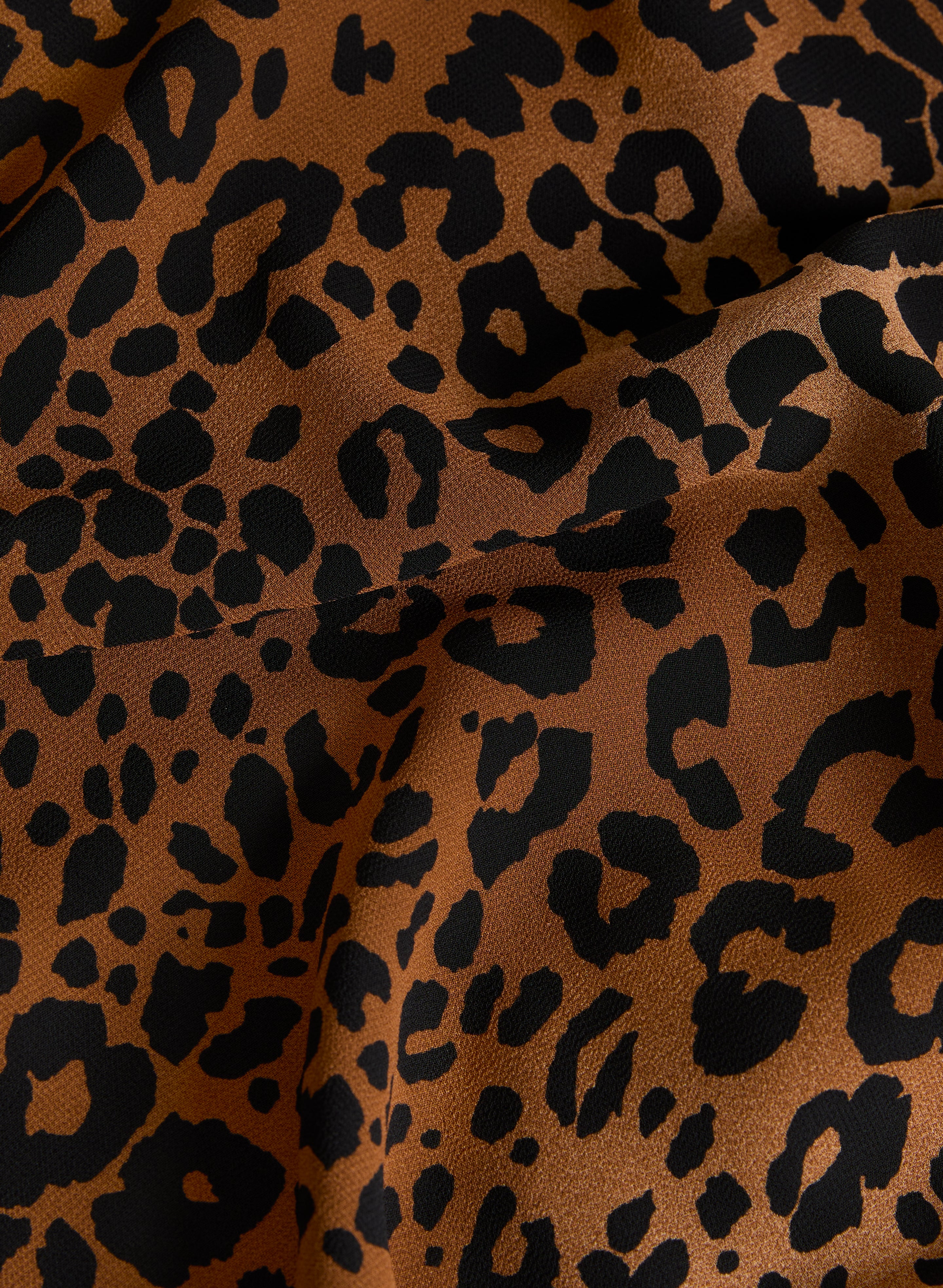 Leopard Print V-Neck Blouse - Image 7