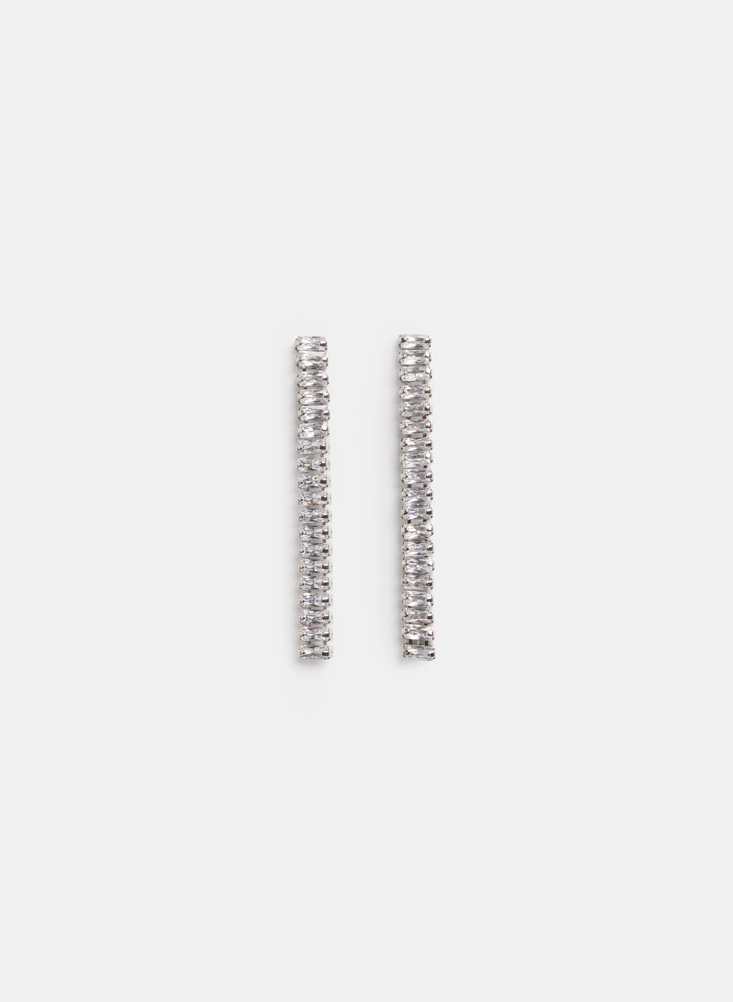 Lineal Cubic Zirconia Earrings