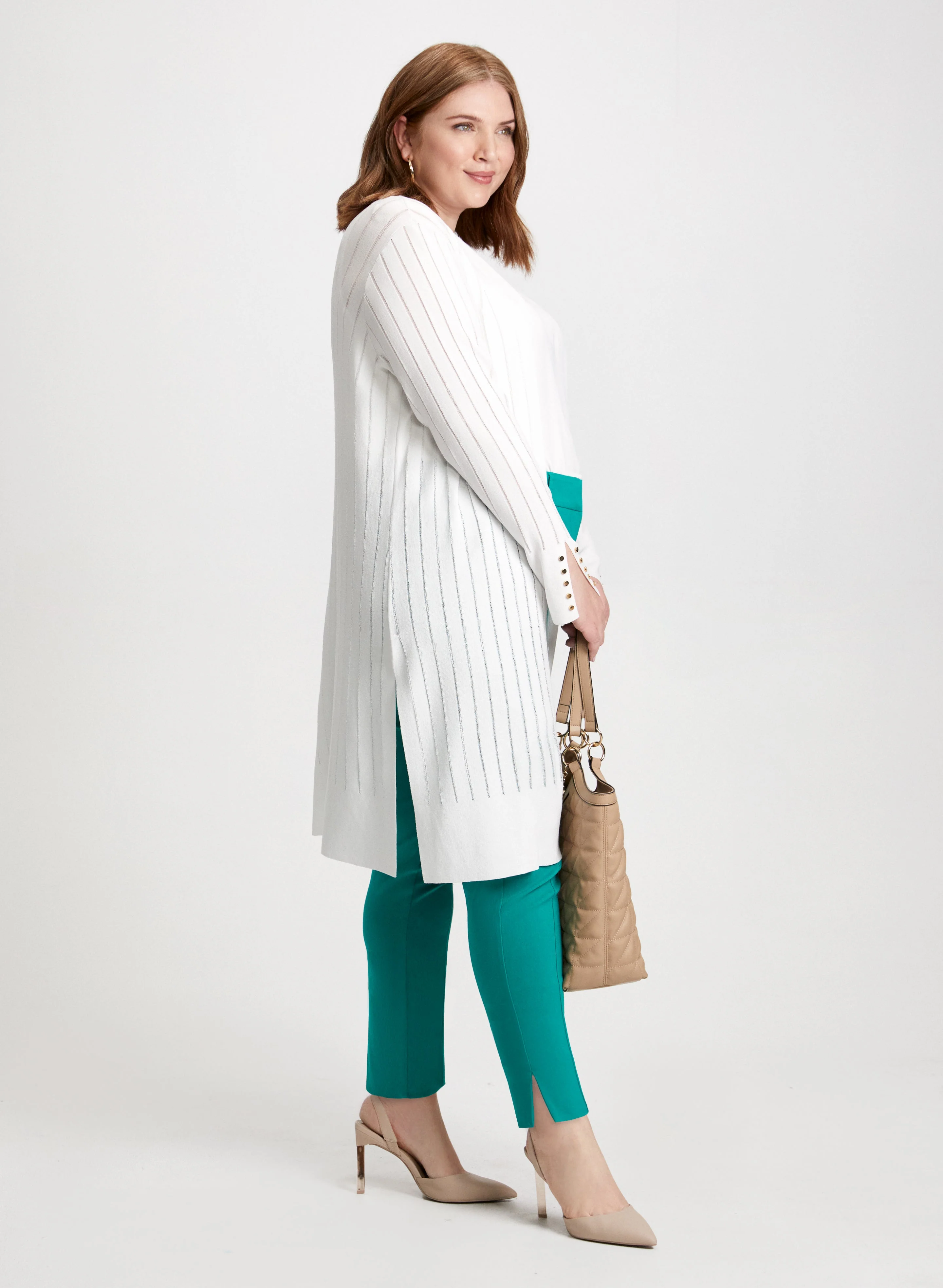 Long Cardigan & Bengaline Pants