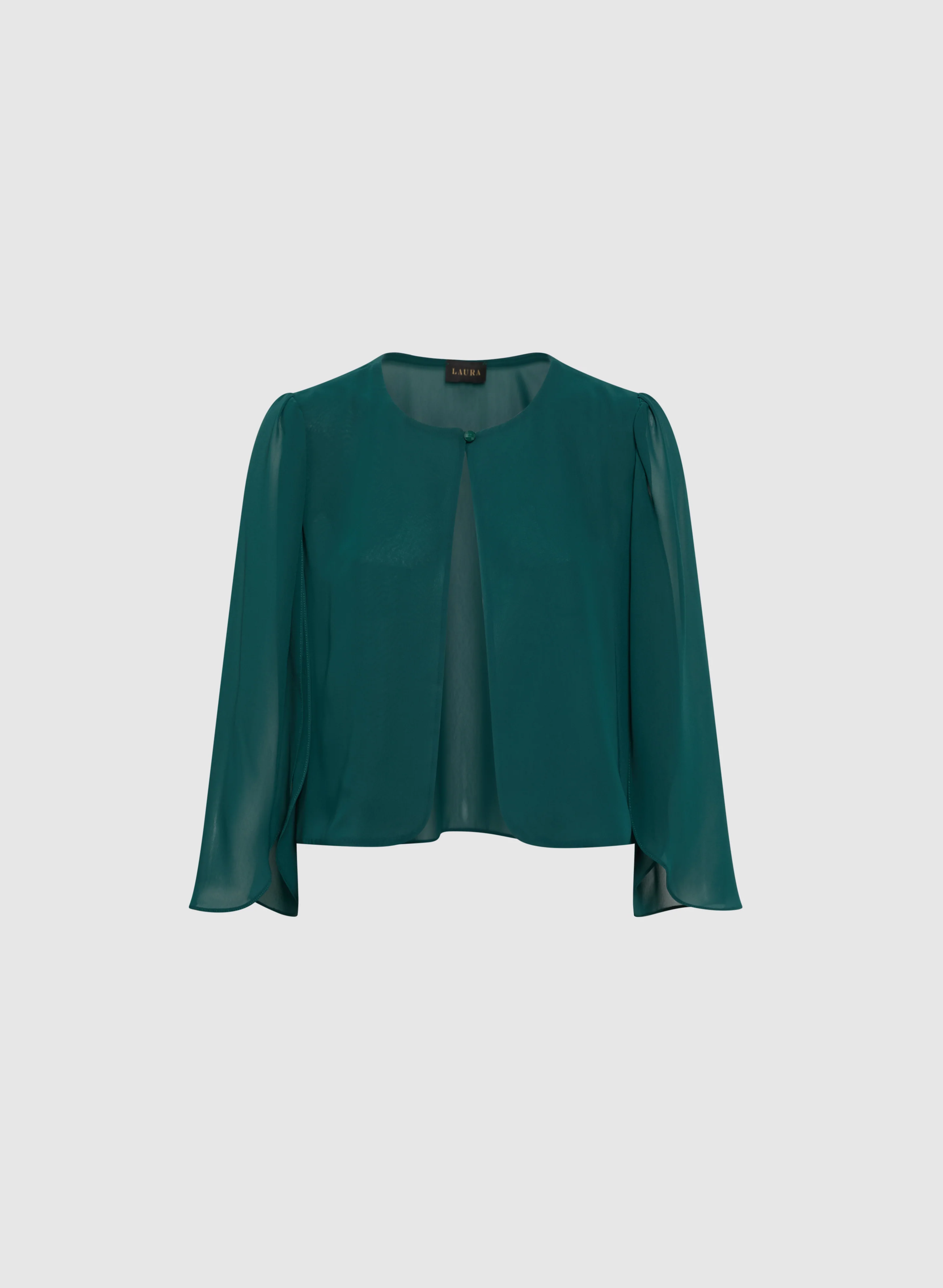 Long Sleeve Chiffon Bolero - Image 5