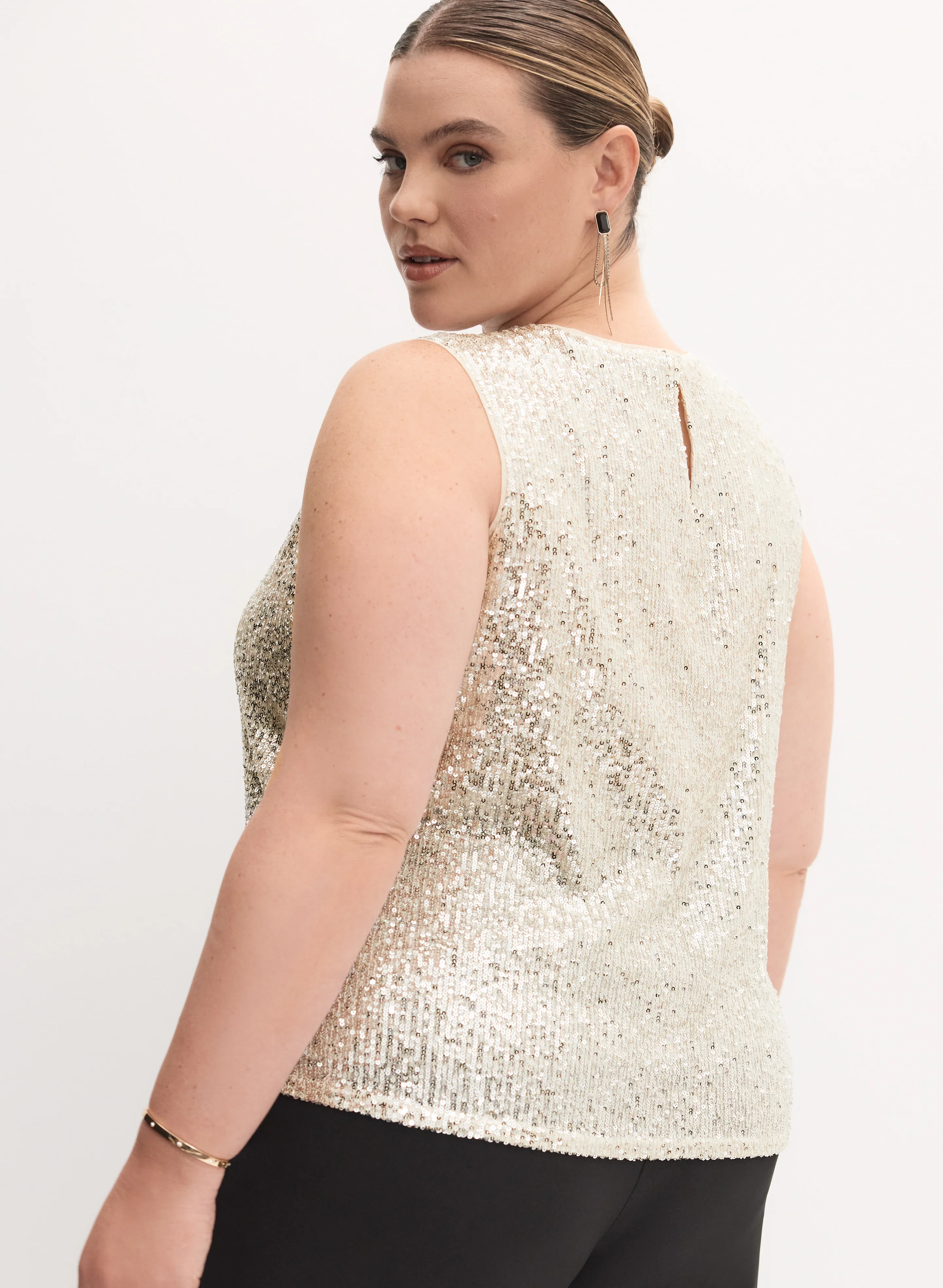 Melanie Lyne - Sequin Embellished Tank Top - Image 3