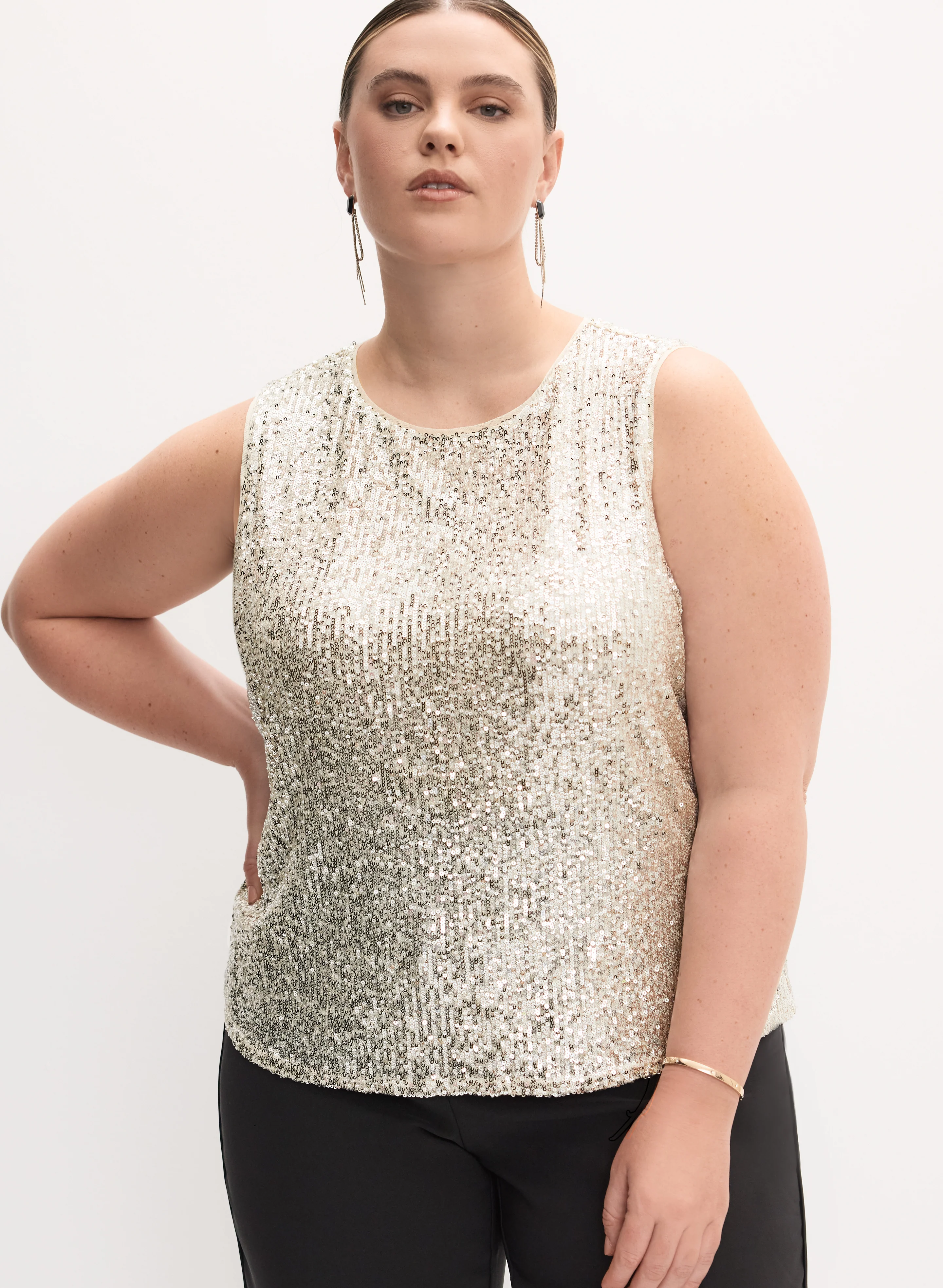 Melanie Lyne - Sequin Embellished Tank Top - Image 7