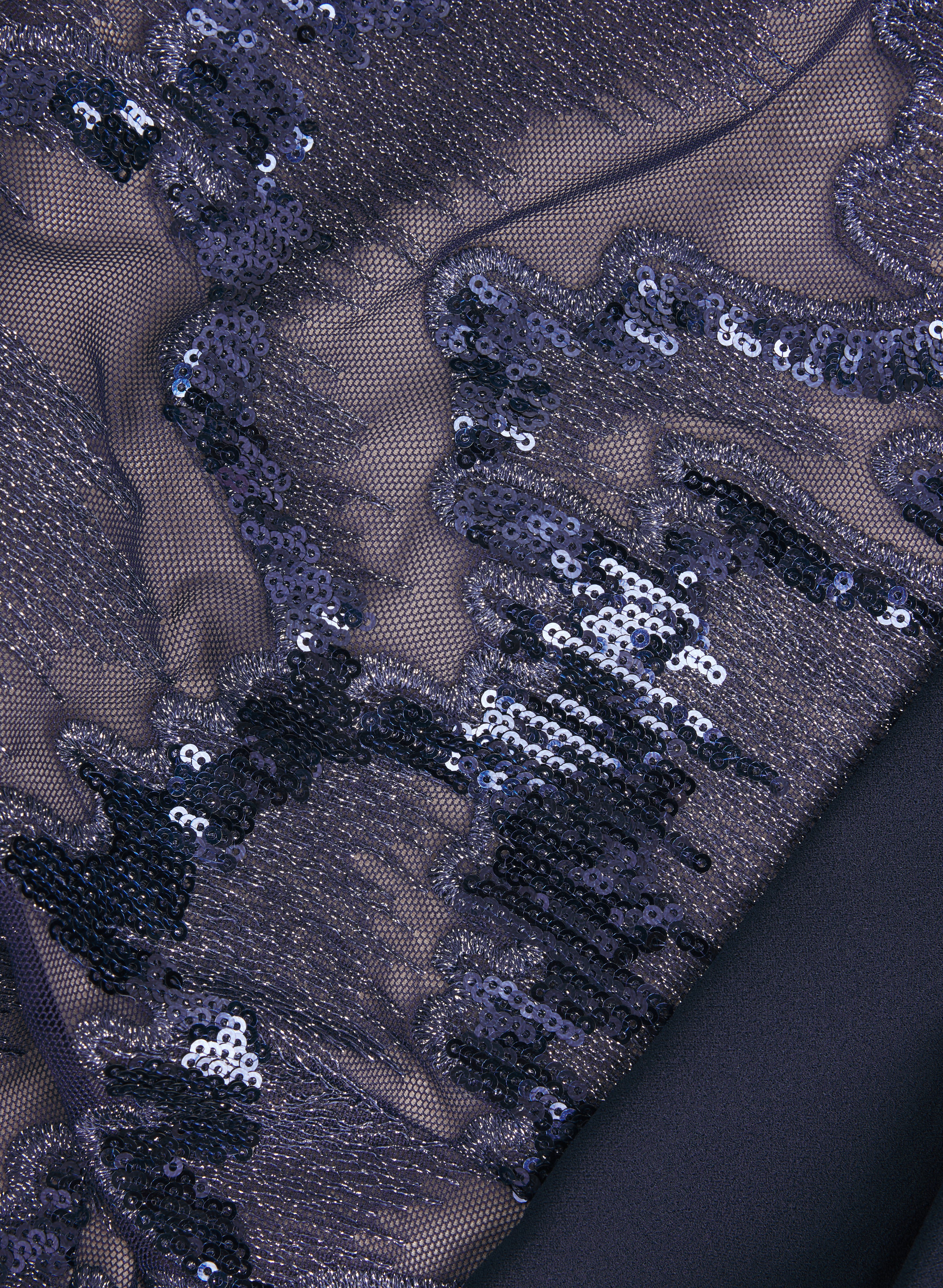 Mesh & Crepe Dress - Image 7