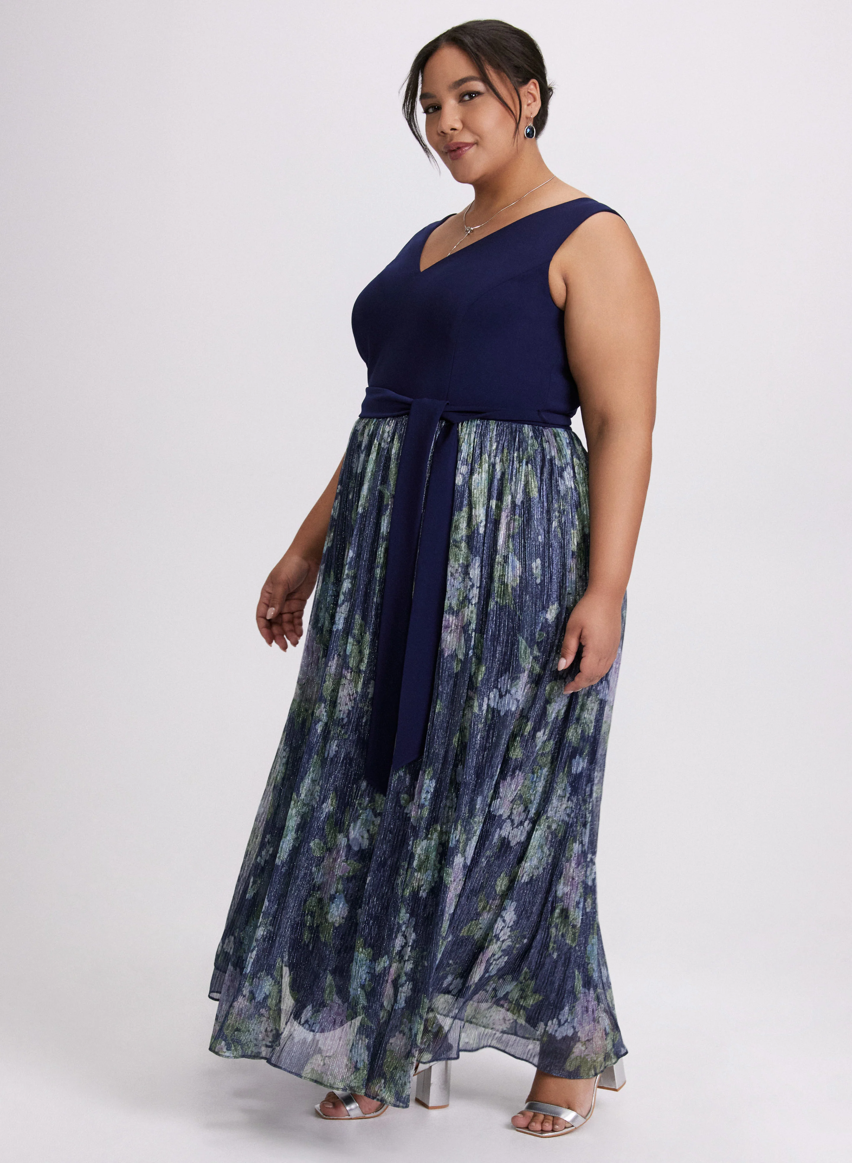 Mesh & Jersey Dress - Image 8