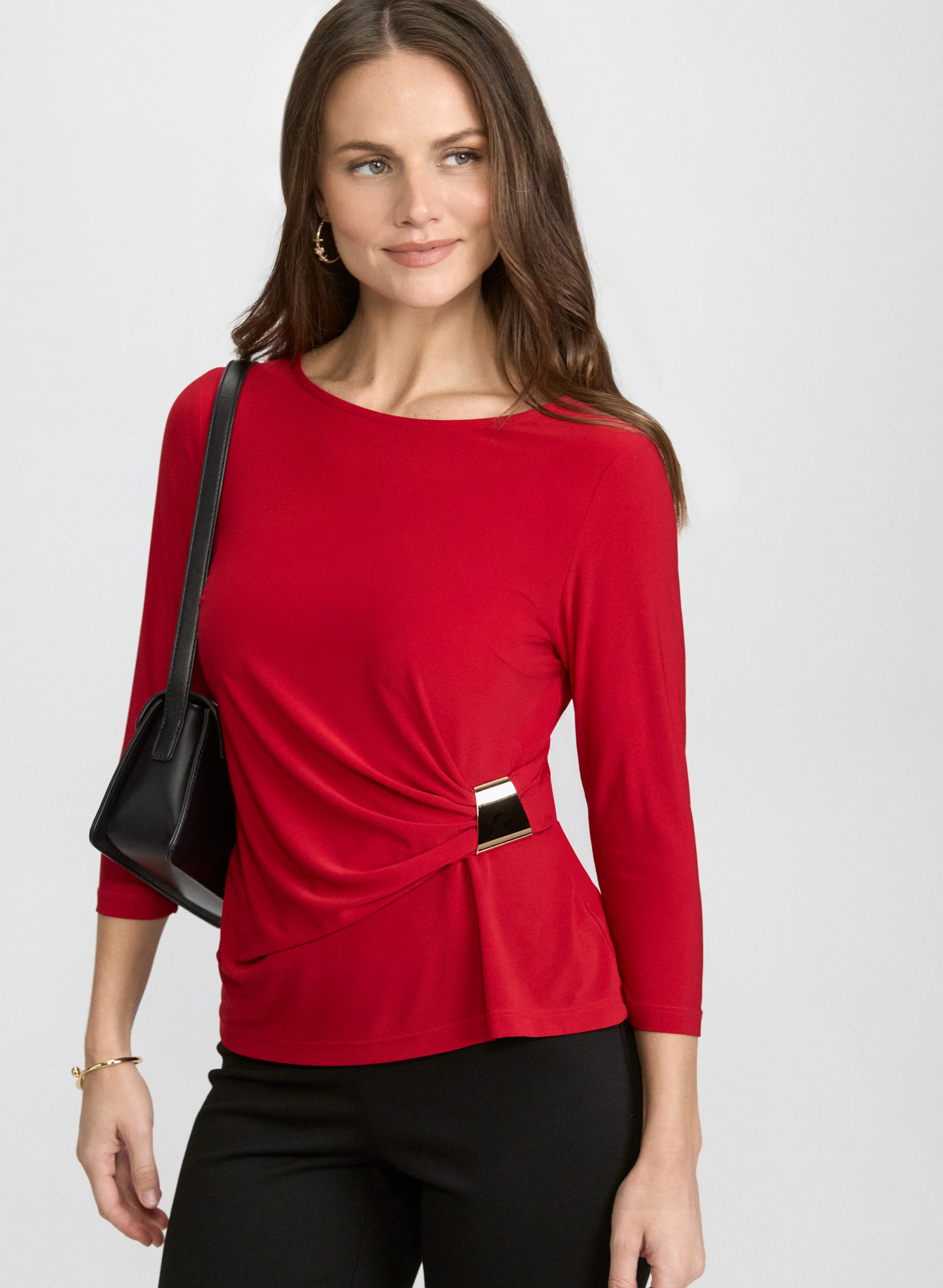Metal Buckle Top