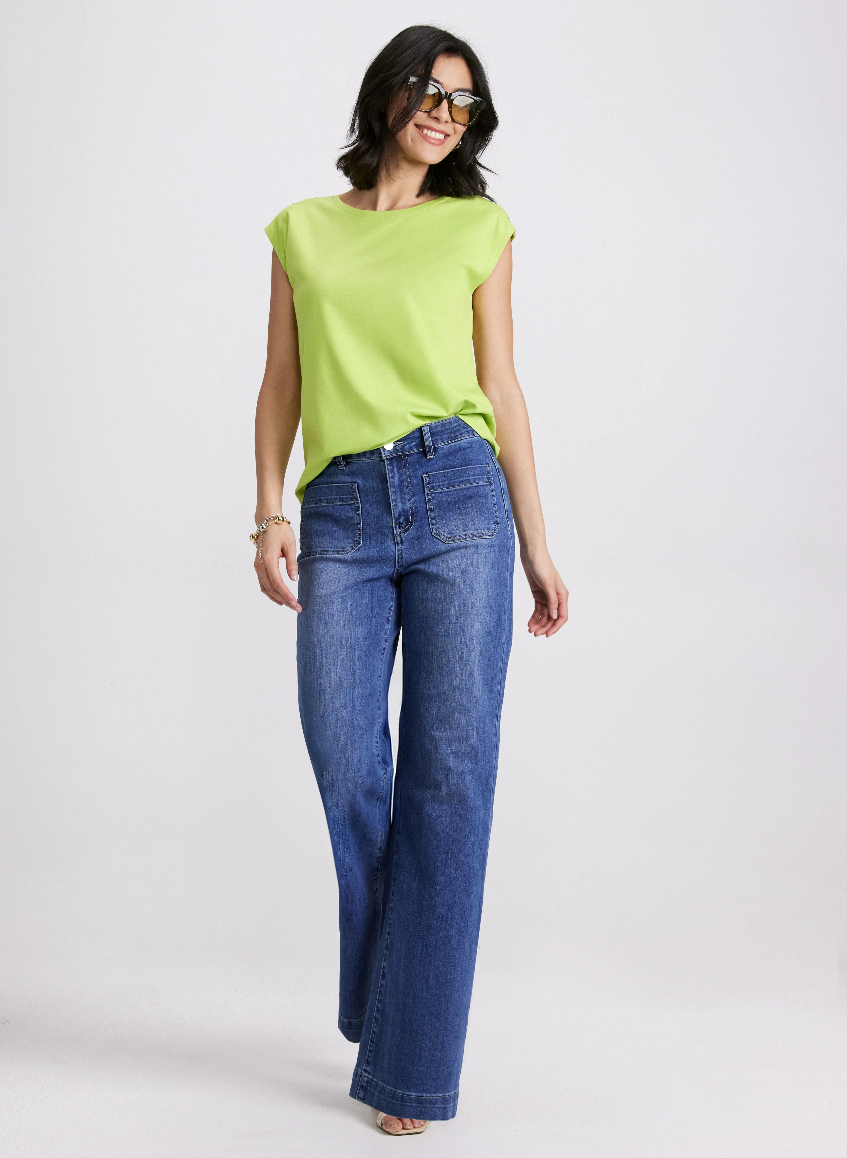Metallic Button T-Shirt - Image 3