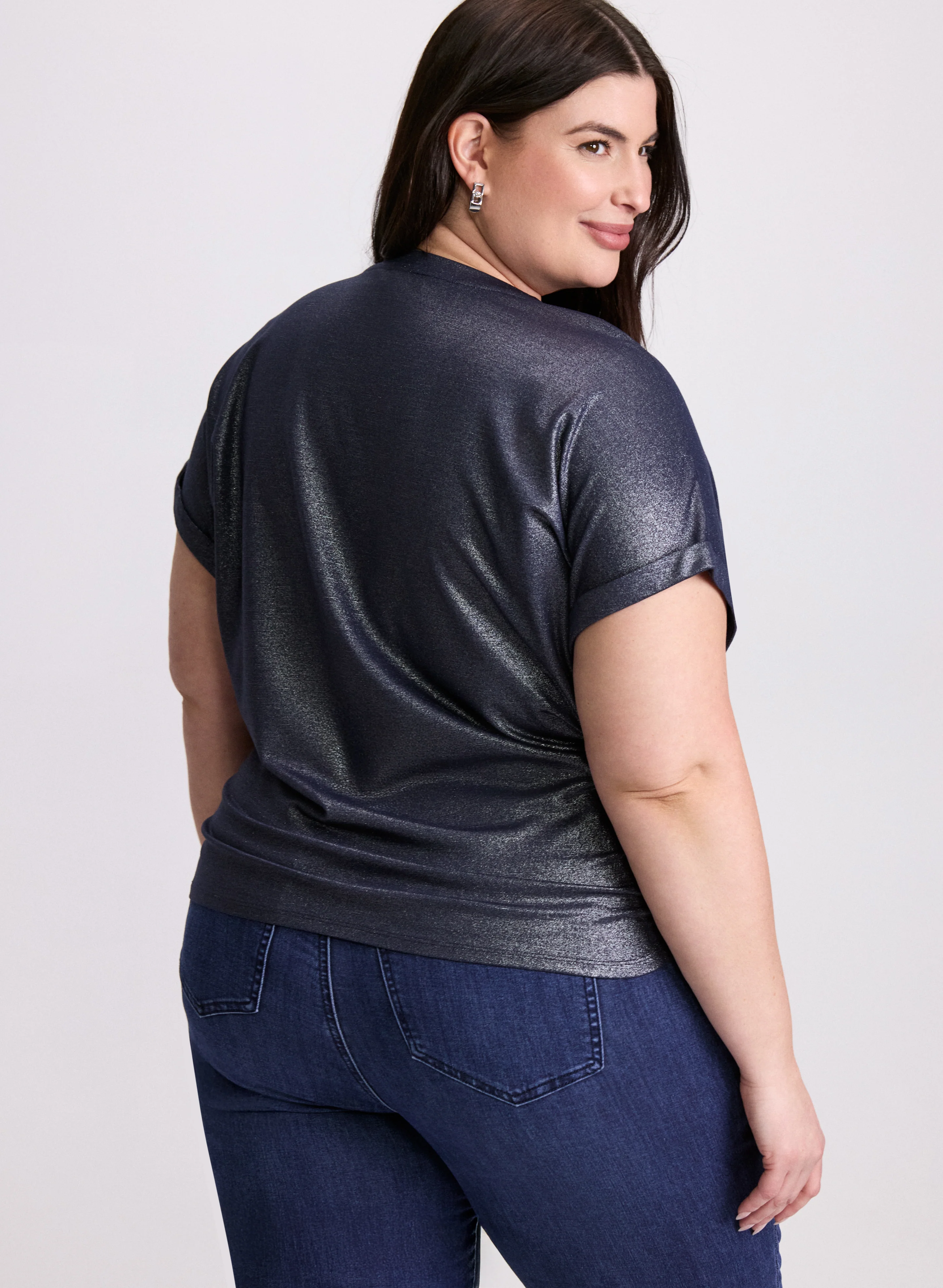 Metallic Effect T-Shirt - Image 4