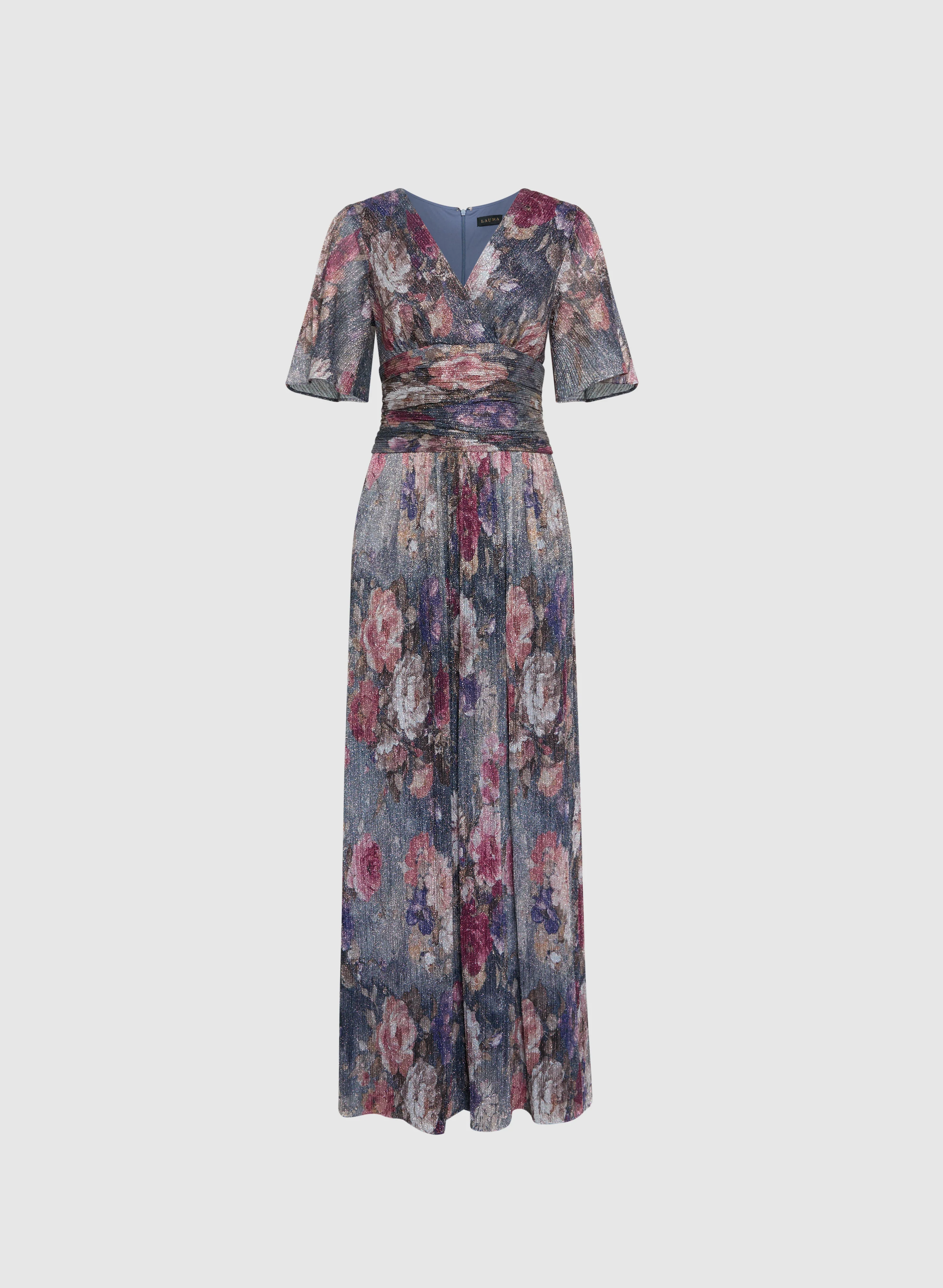 Metallic Floral Dress - Image 6