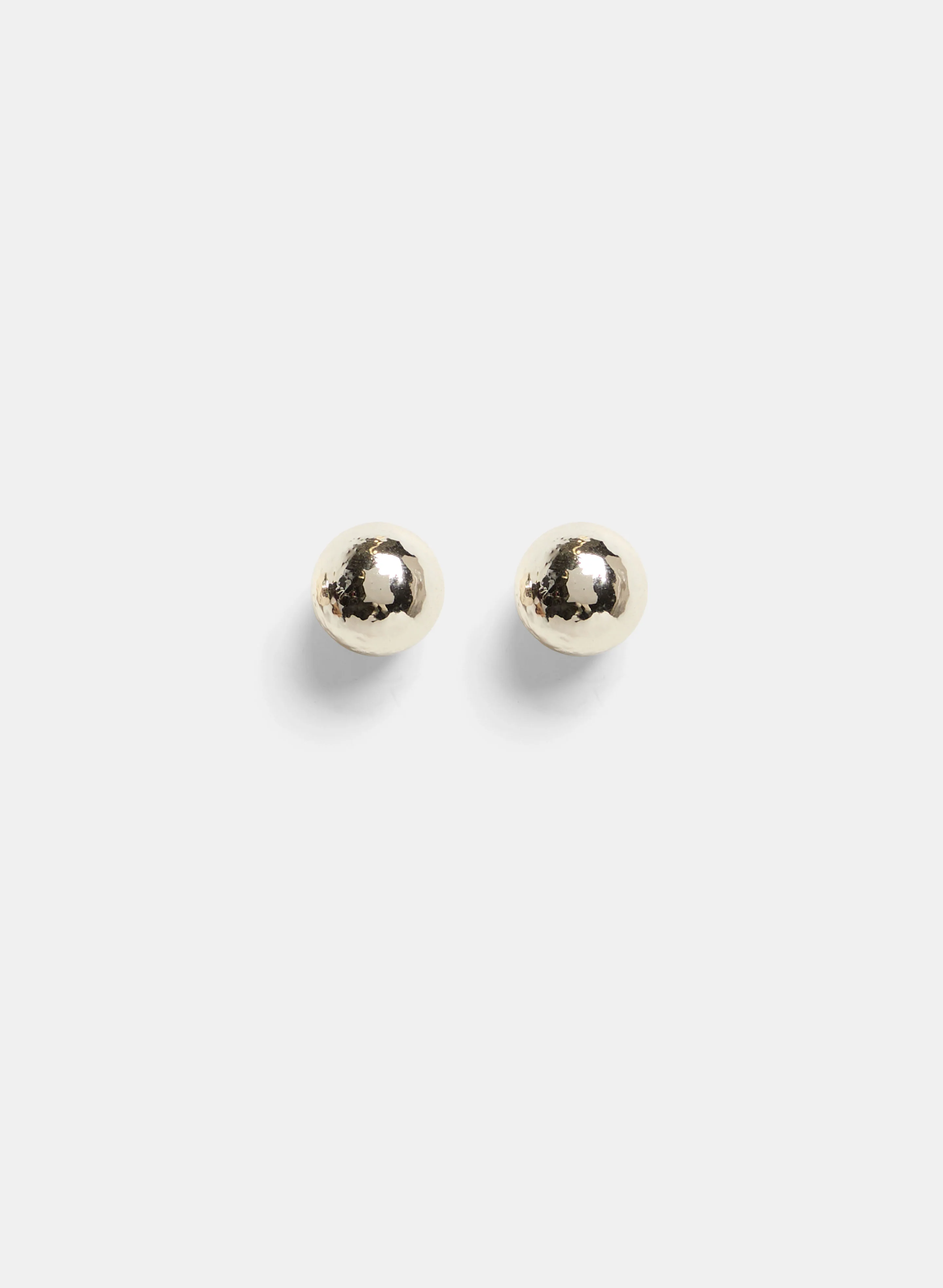 Metallic Half-Sphere Earrings - Image 2