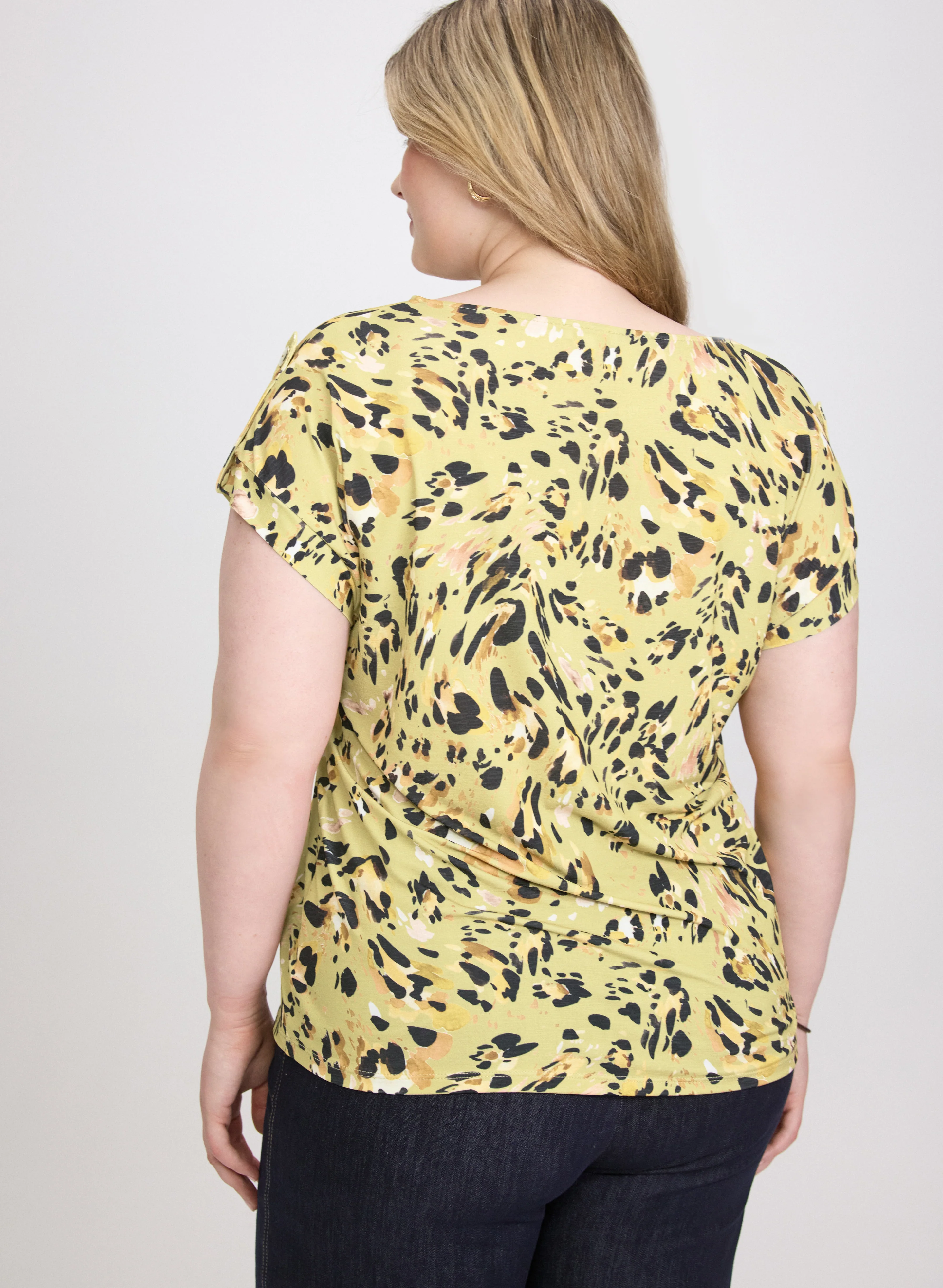 Mixed Print Top - Image 4
