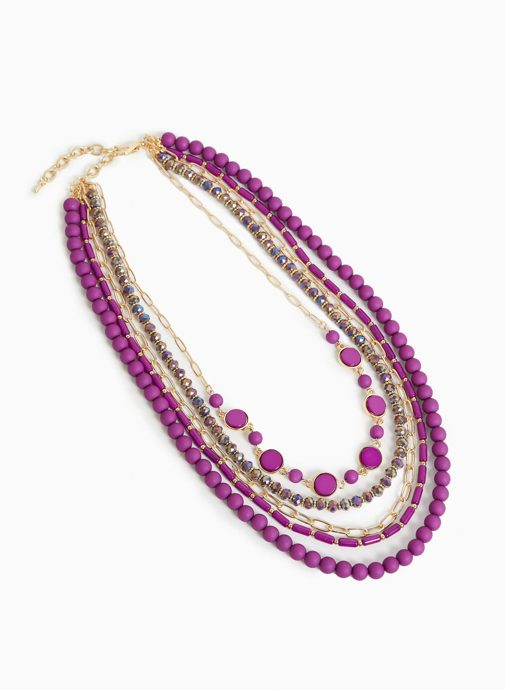 Multi-Row Beaded Necklace