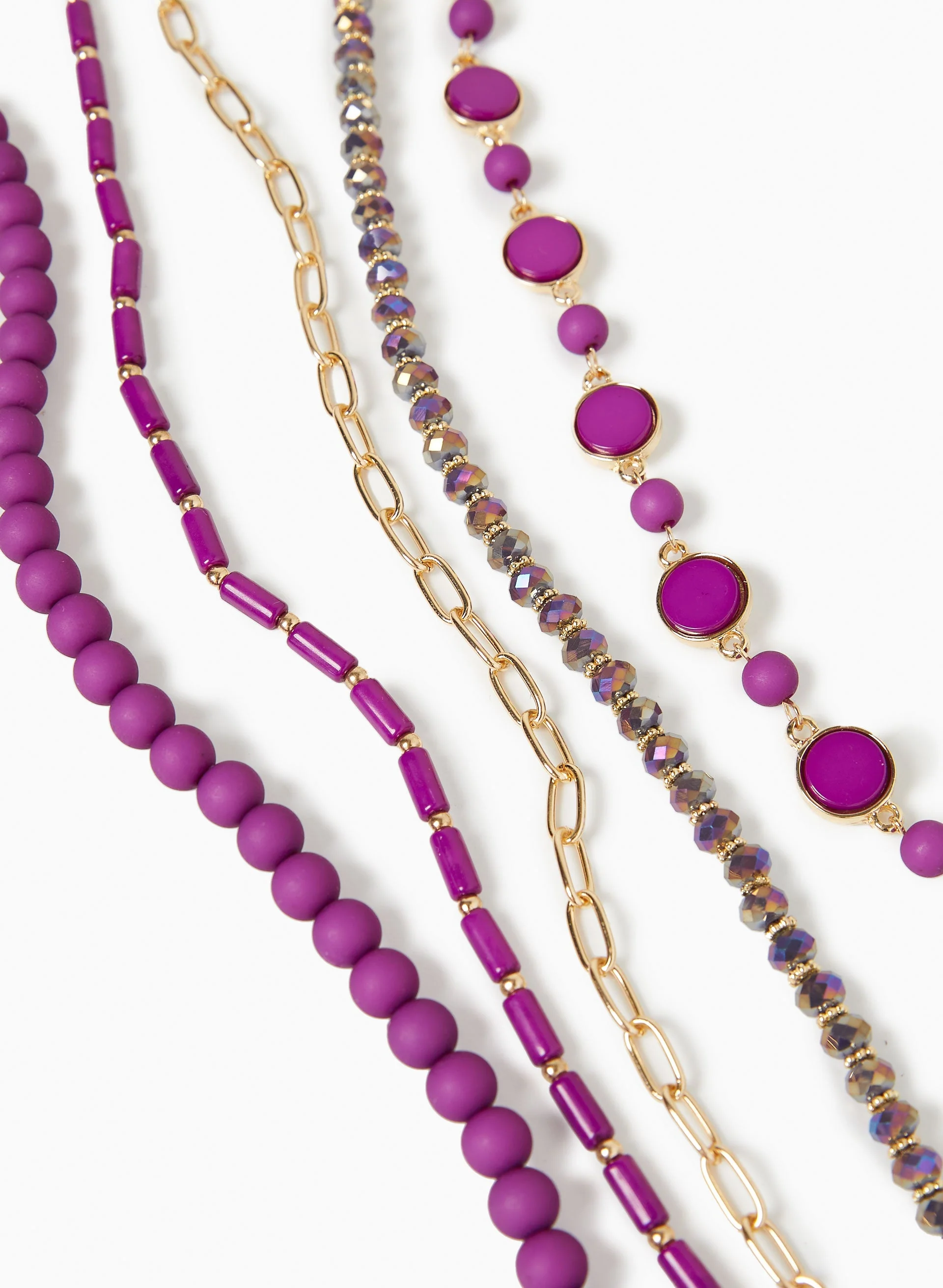 Multi-Row Beaded Necklace - Image 2