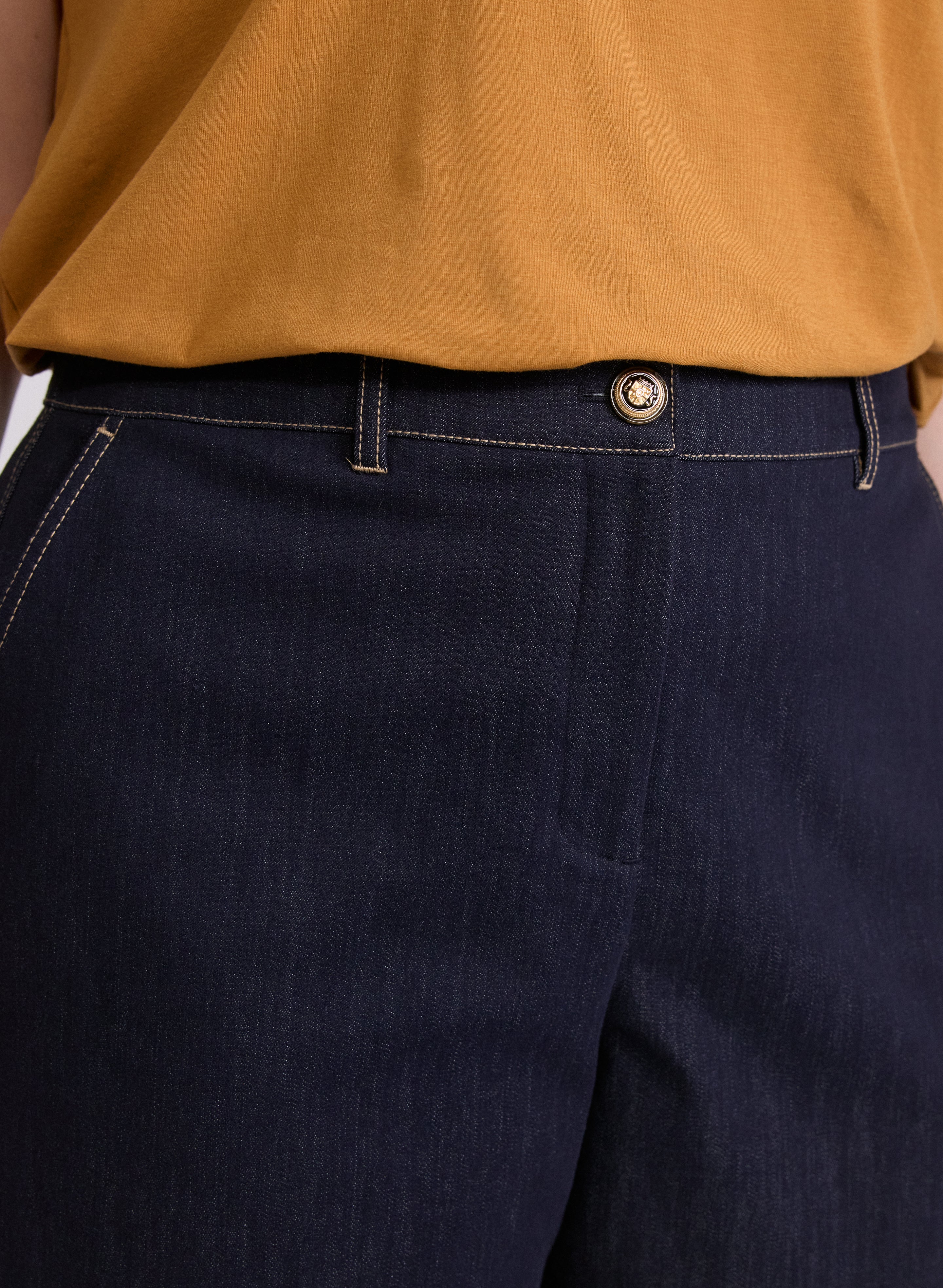 Olivia Denim Wide-Leg Pants - Image 7