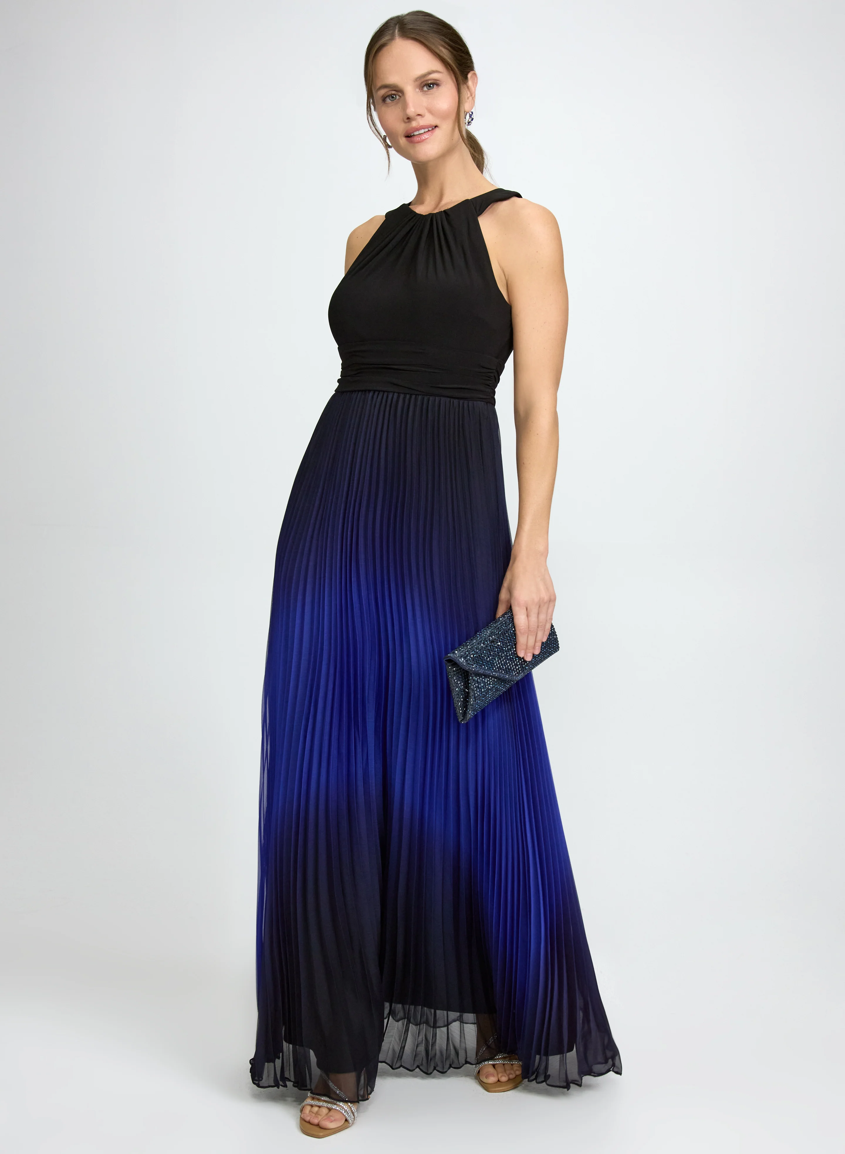 Ombre Halter Neck Dress