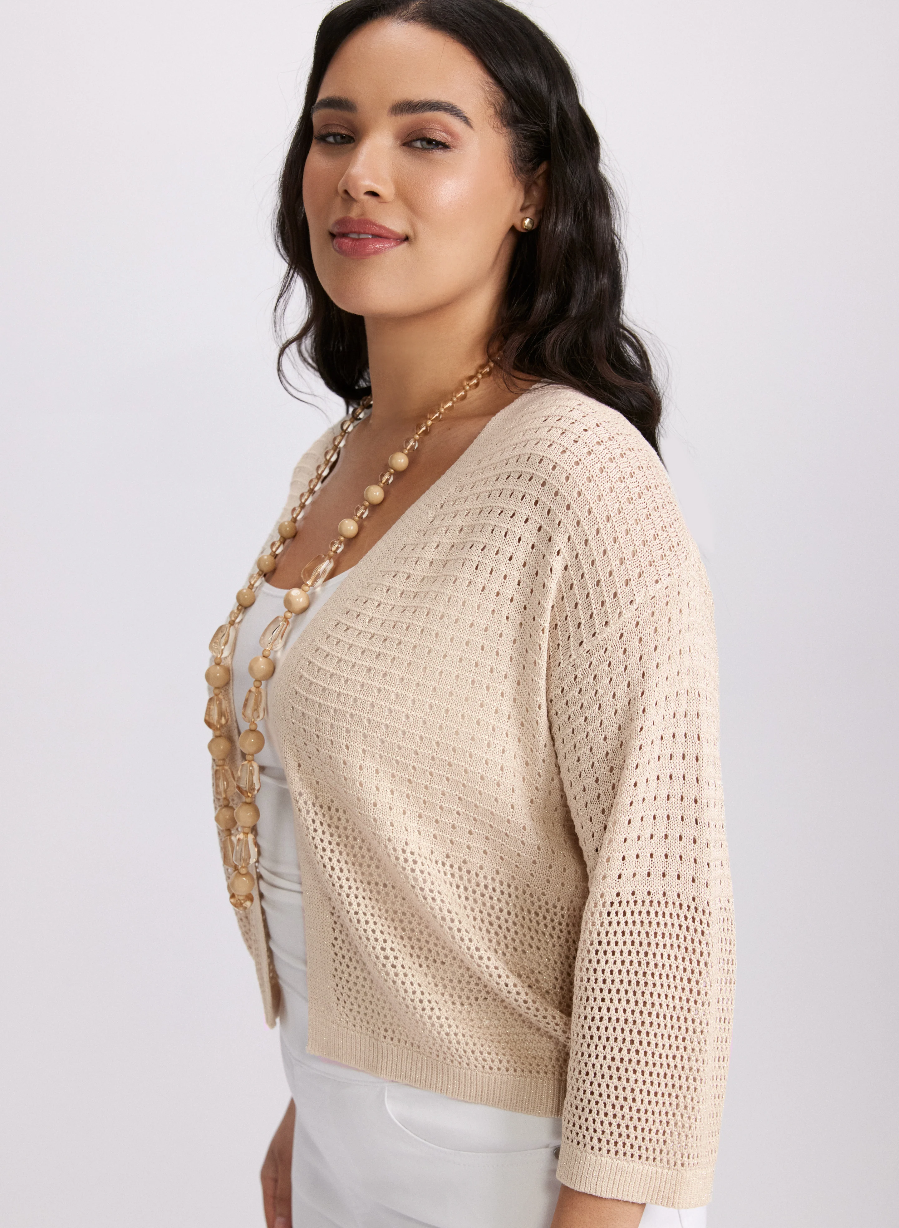 Open Knit Cardigan - Image 2