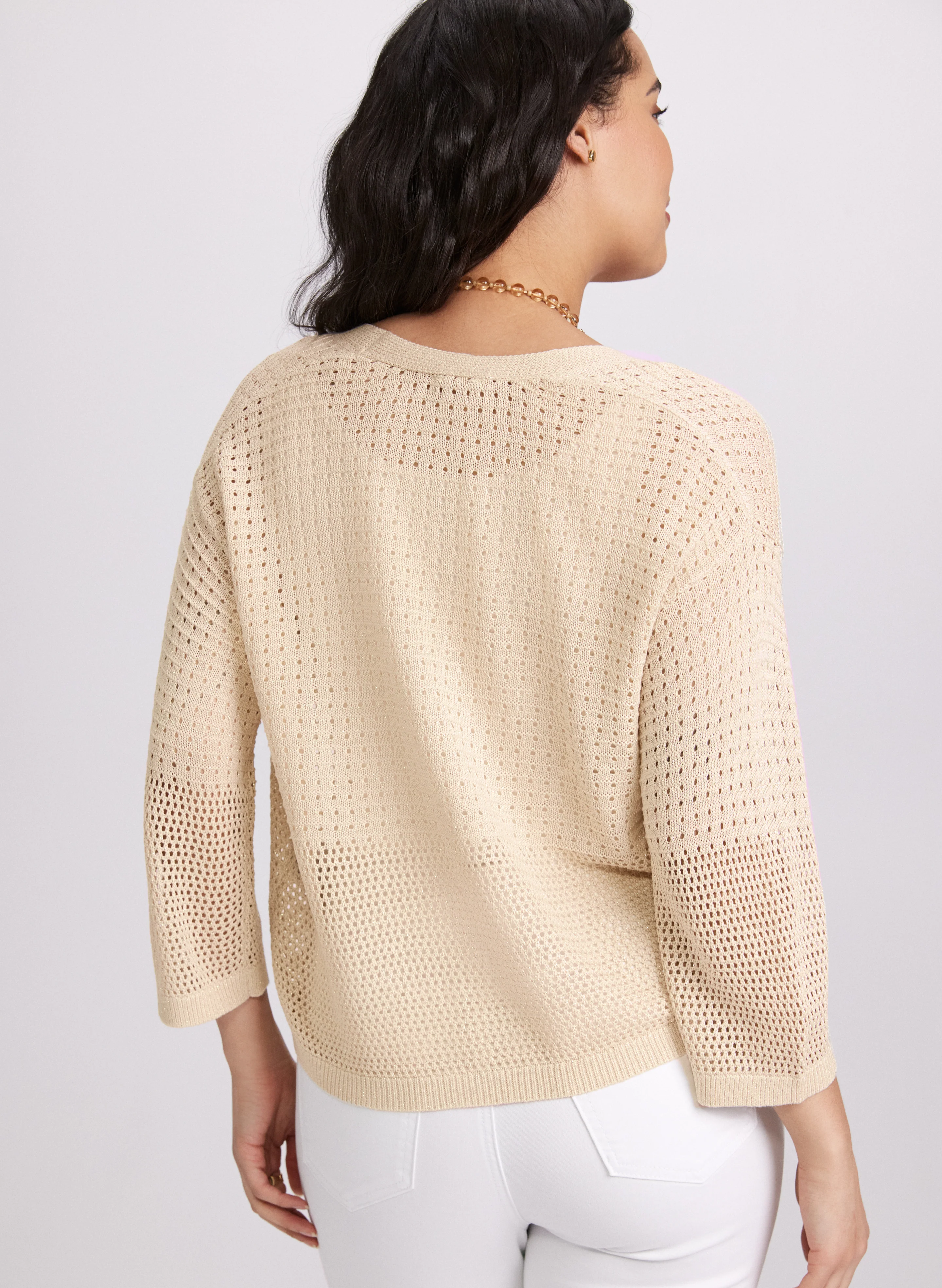 Open Knit Cardigan - Image 4