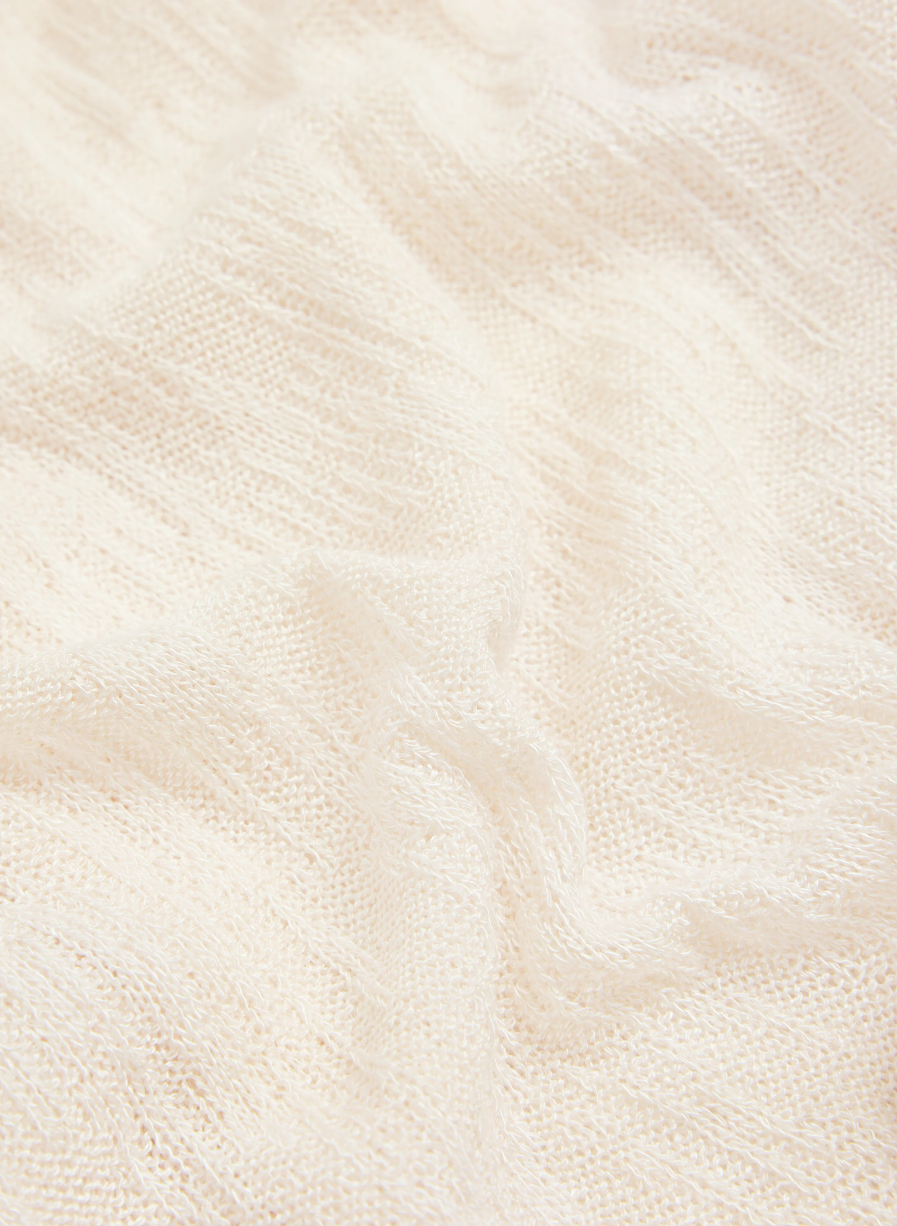 Open Melange Knit Cover-Up - Image 7