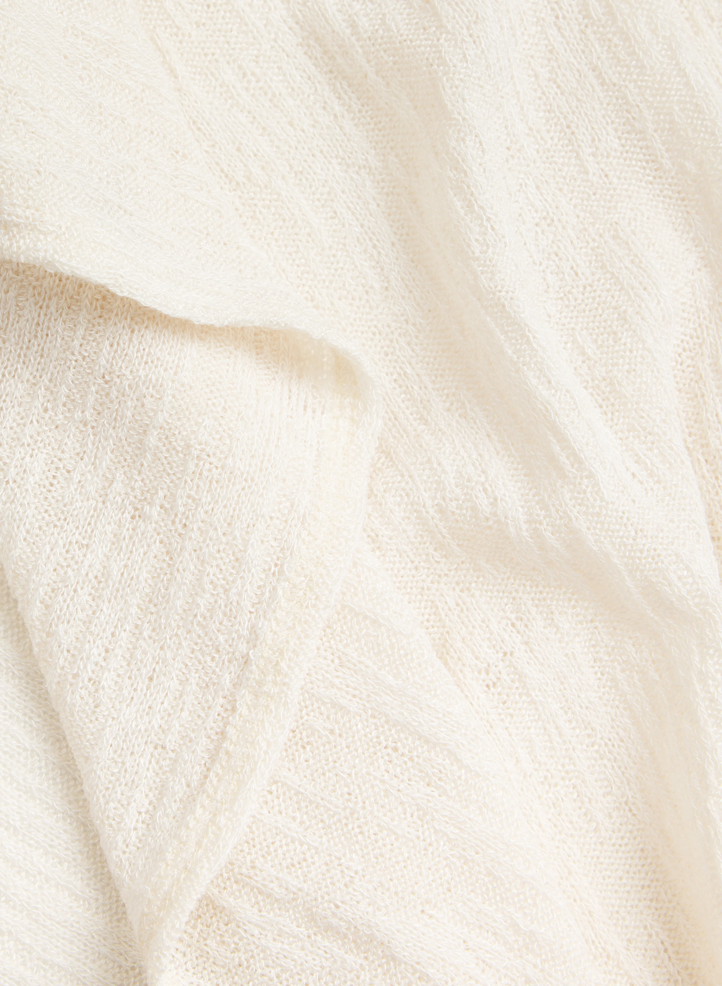 Open Melange Knit Cover-Up - Image 7