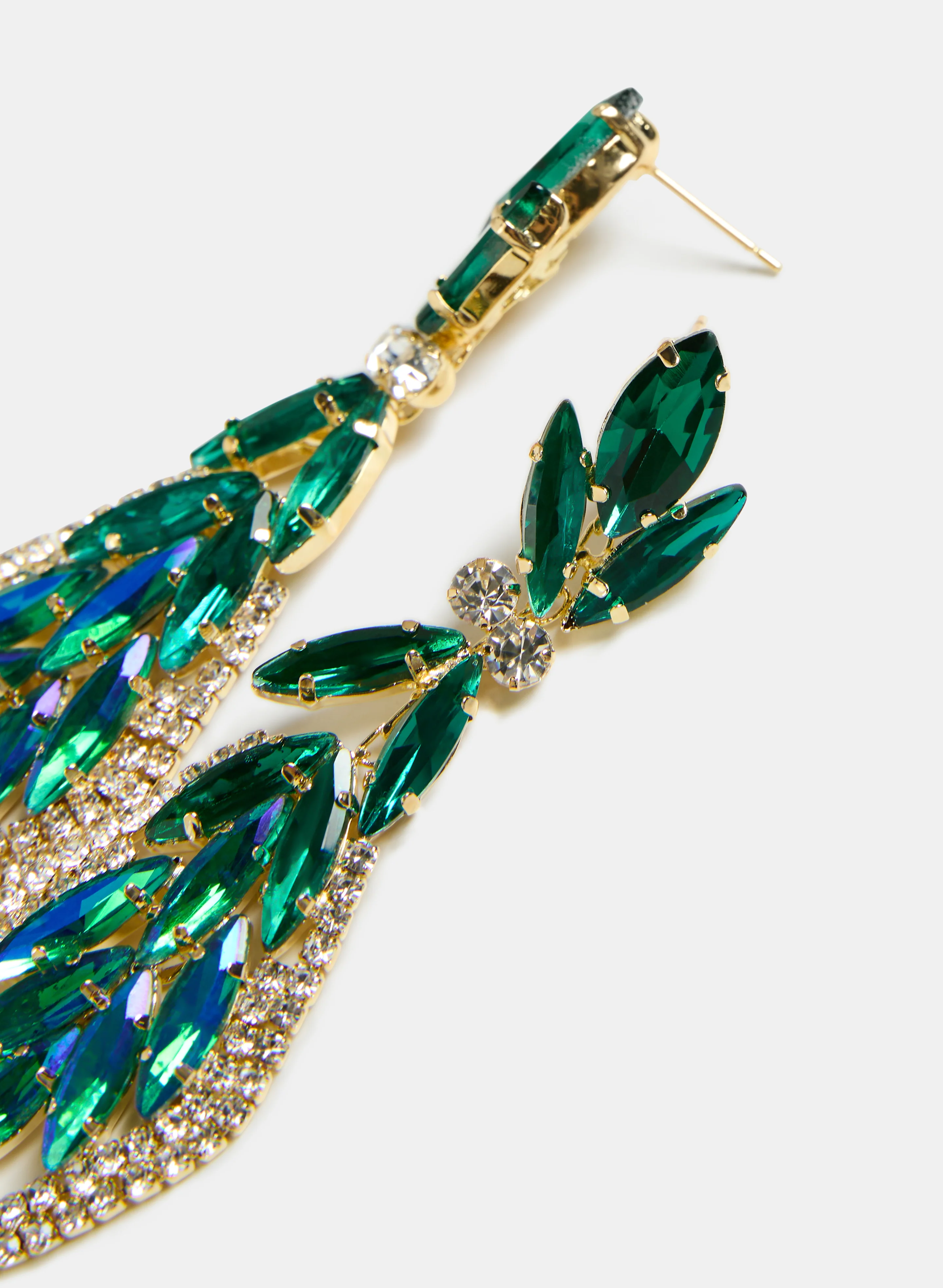 Oval Crystal Earrings - Image 3
