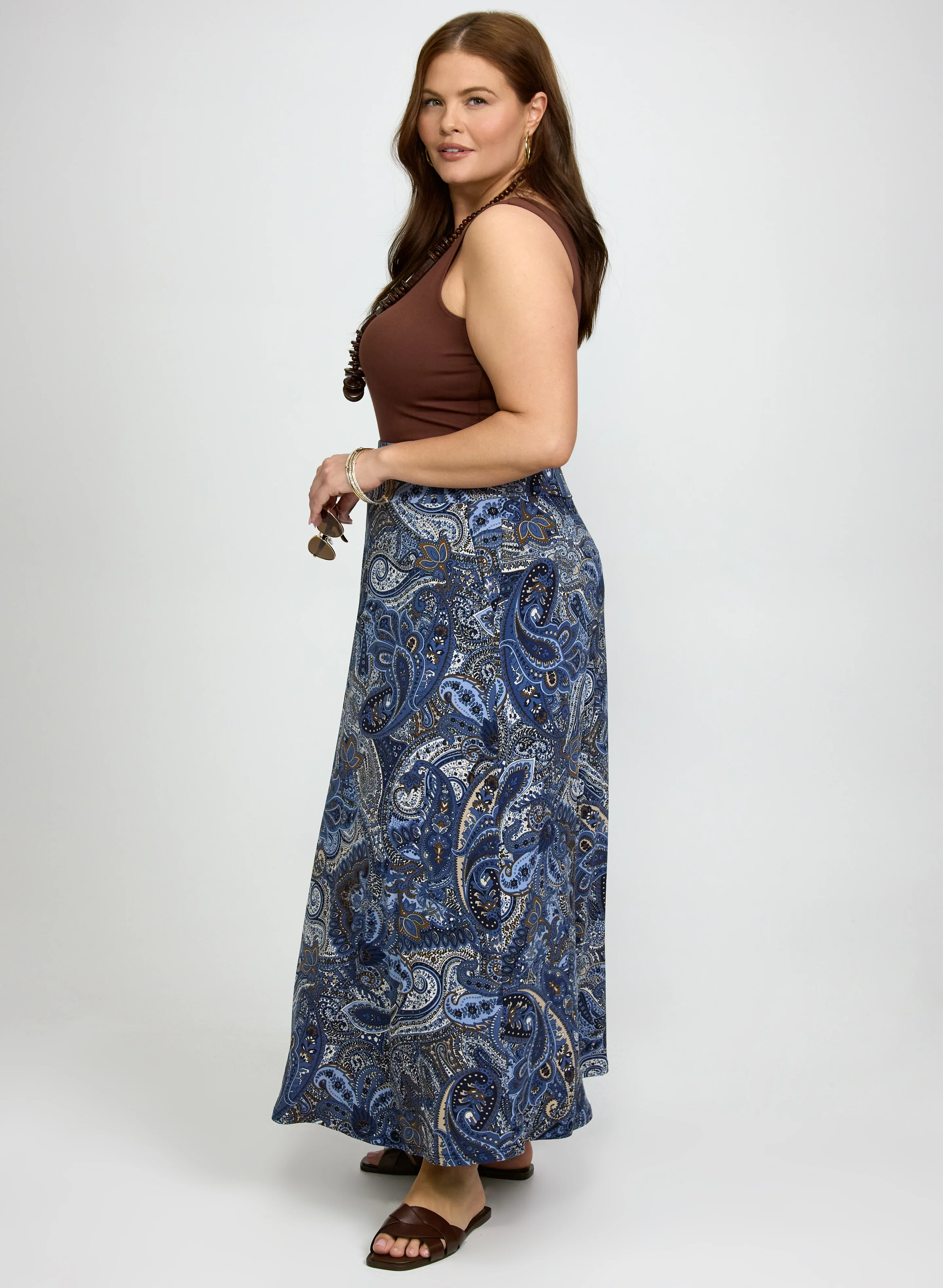 Paisley Maxi Skirt - Image 3