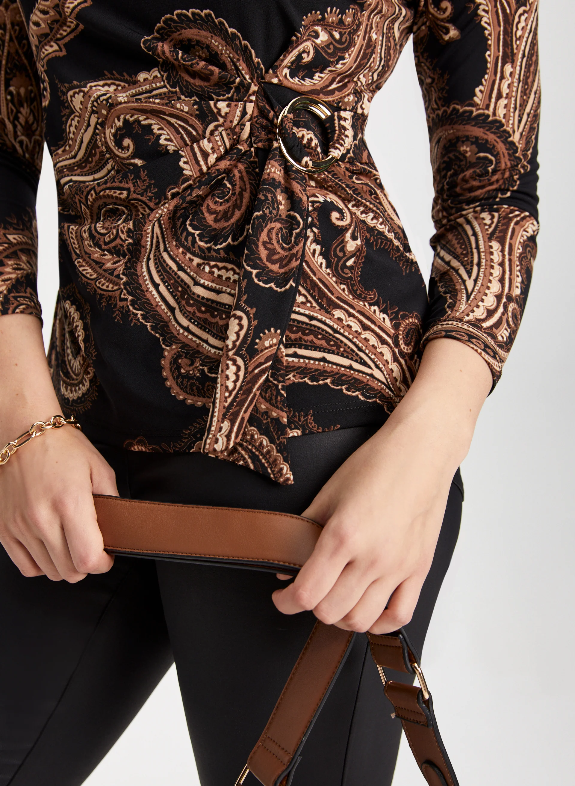 Paisley Print Long Sleeve Top - Image 5