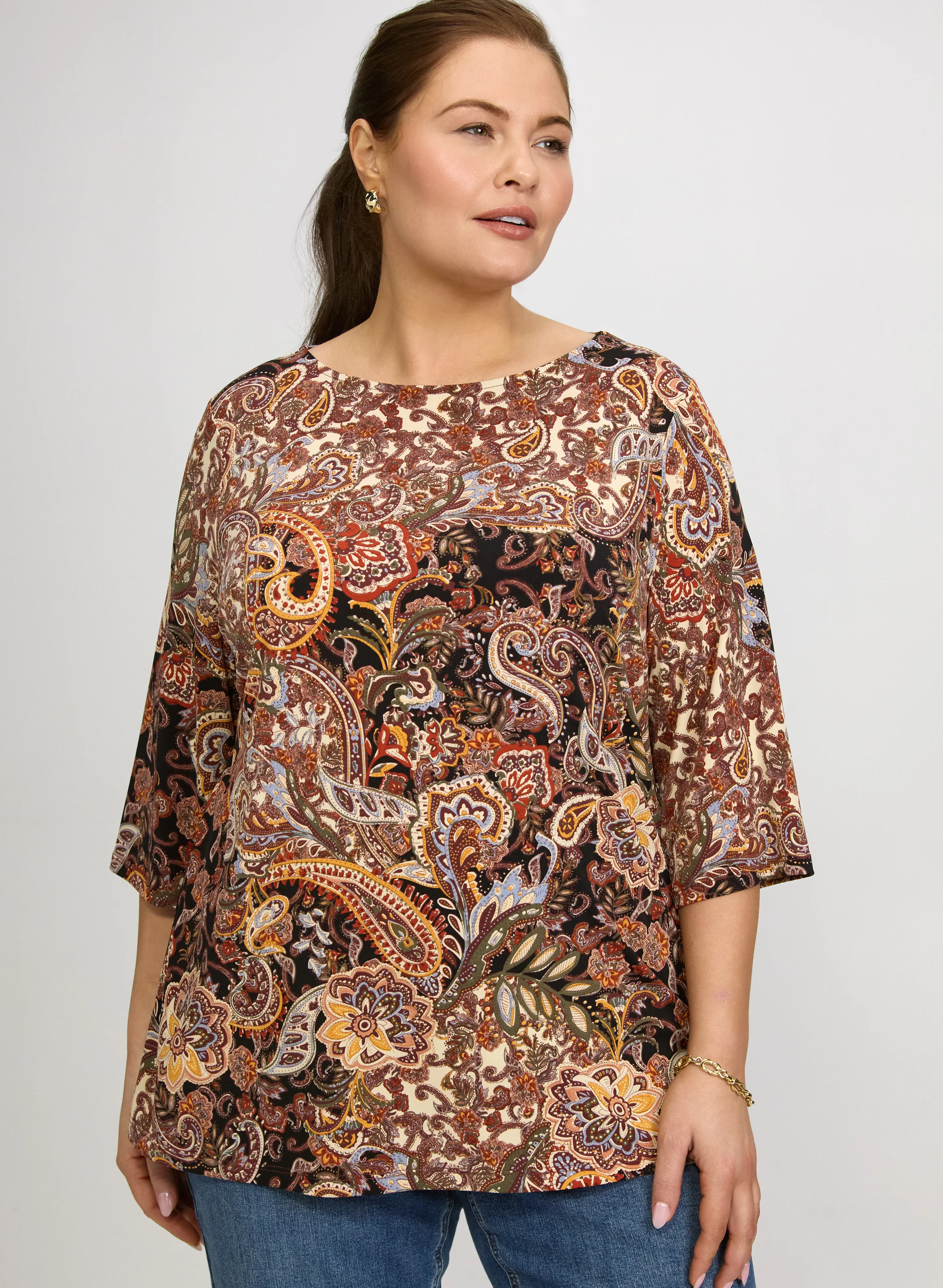 Paisley Print Top