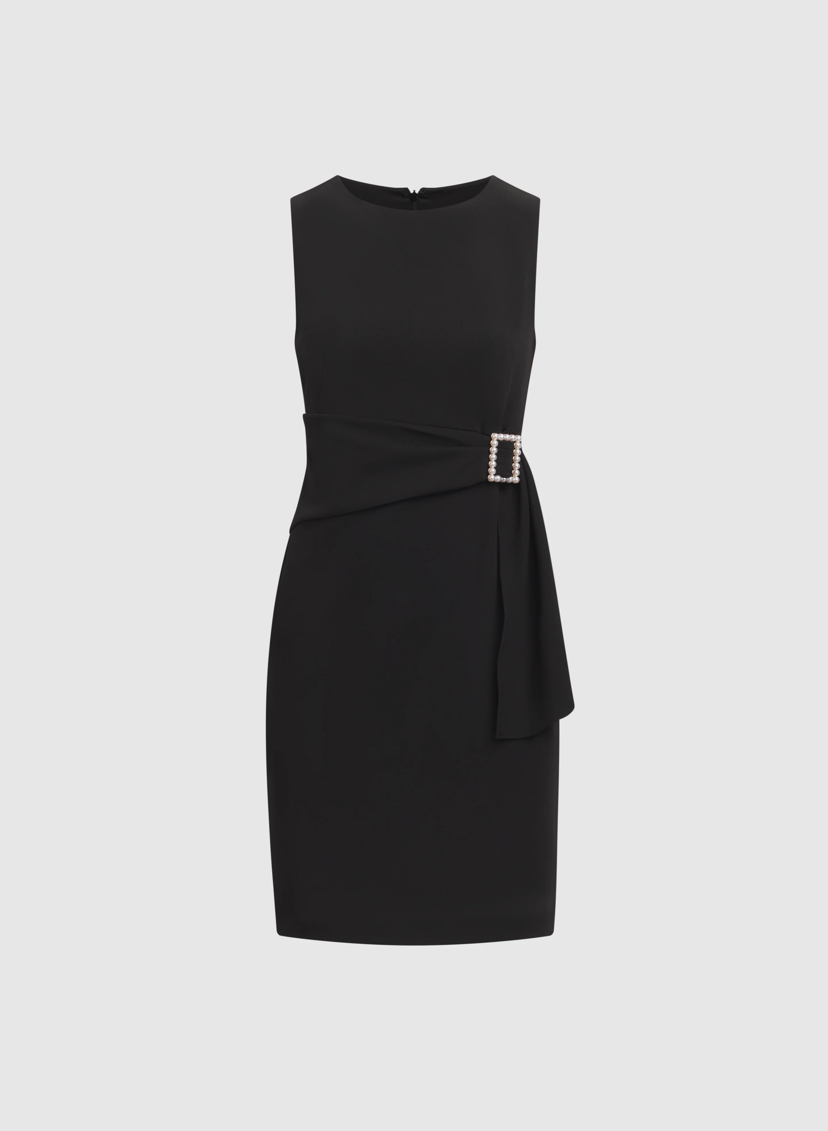Pearl Buckle Short Dress - Image 6