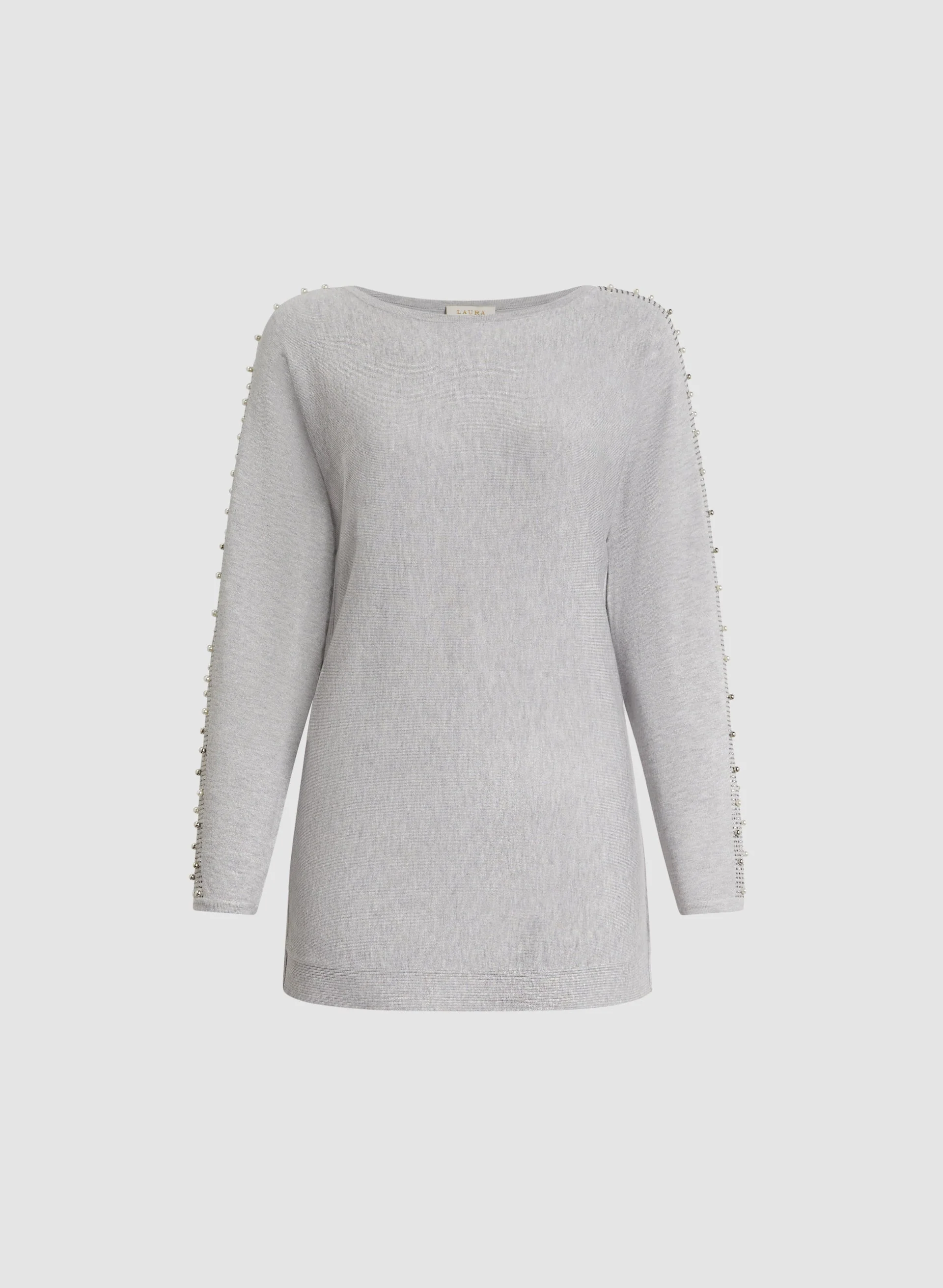 Pearl & Stud Detail Sweater - Image 6