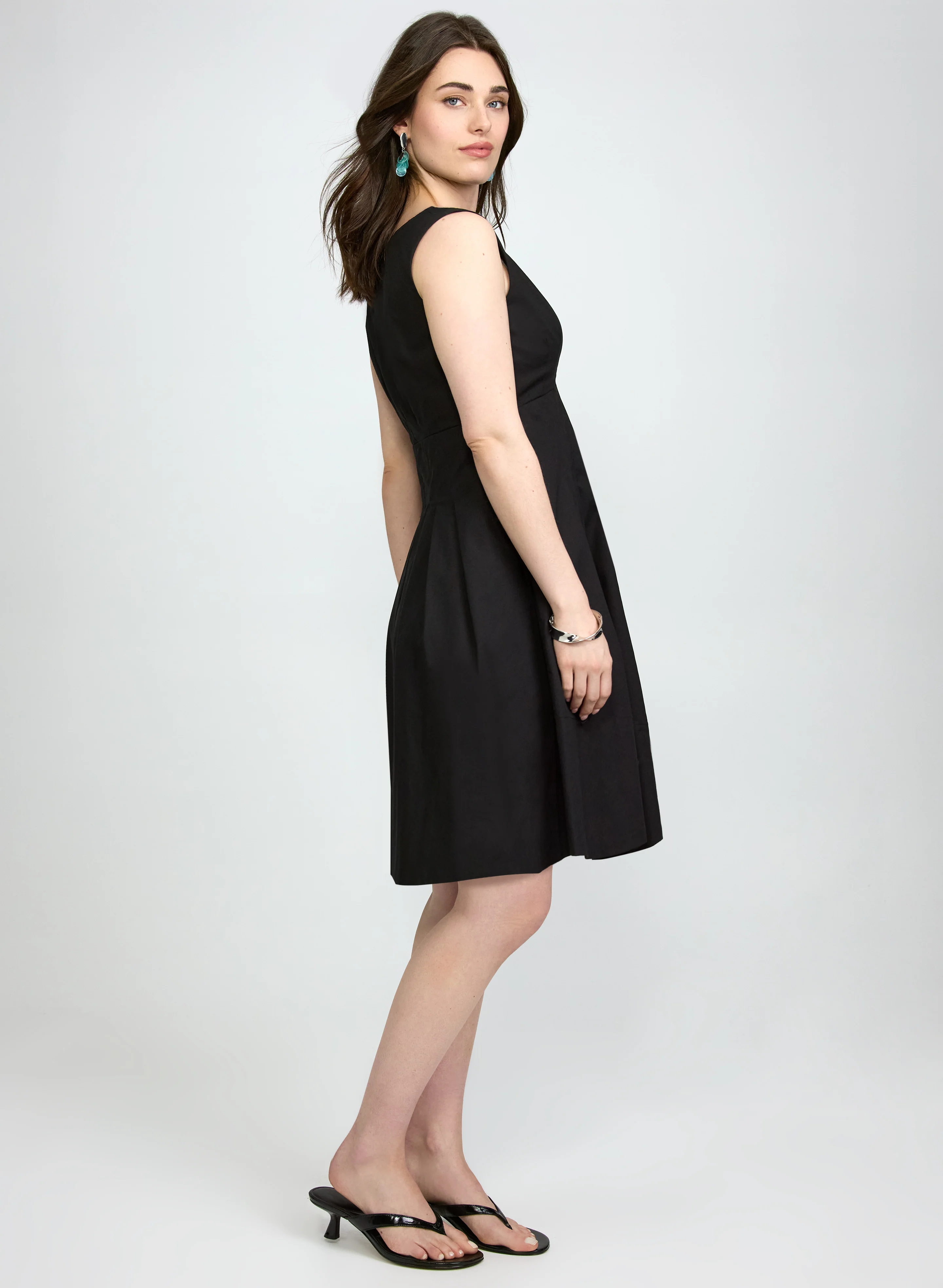 Pintuck Empire Waist Dress - Image 2