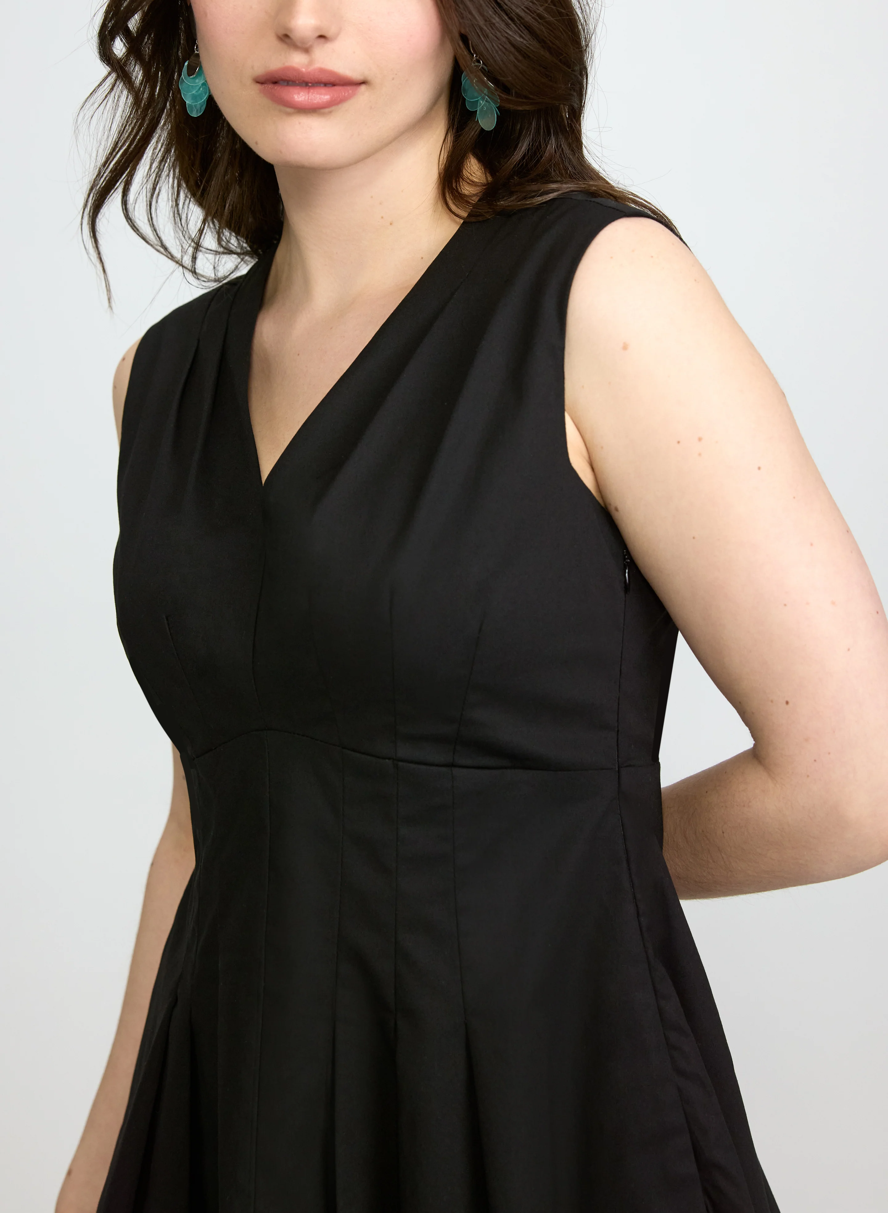 Pintuck Empire Waist Dress - Image 5