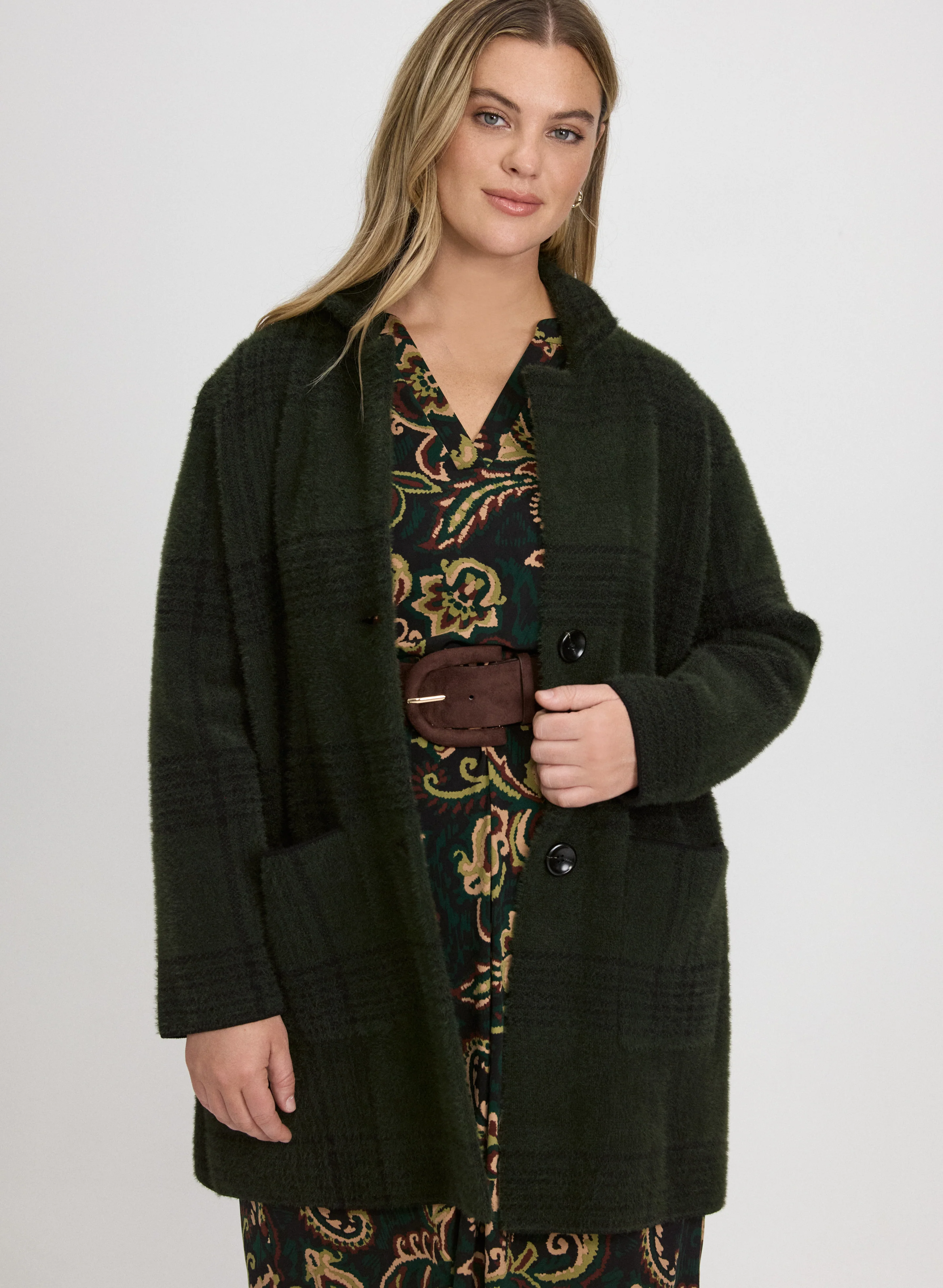 Plaid Coatigan