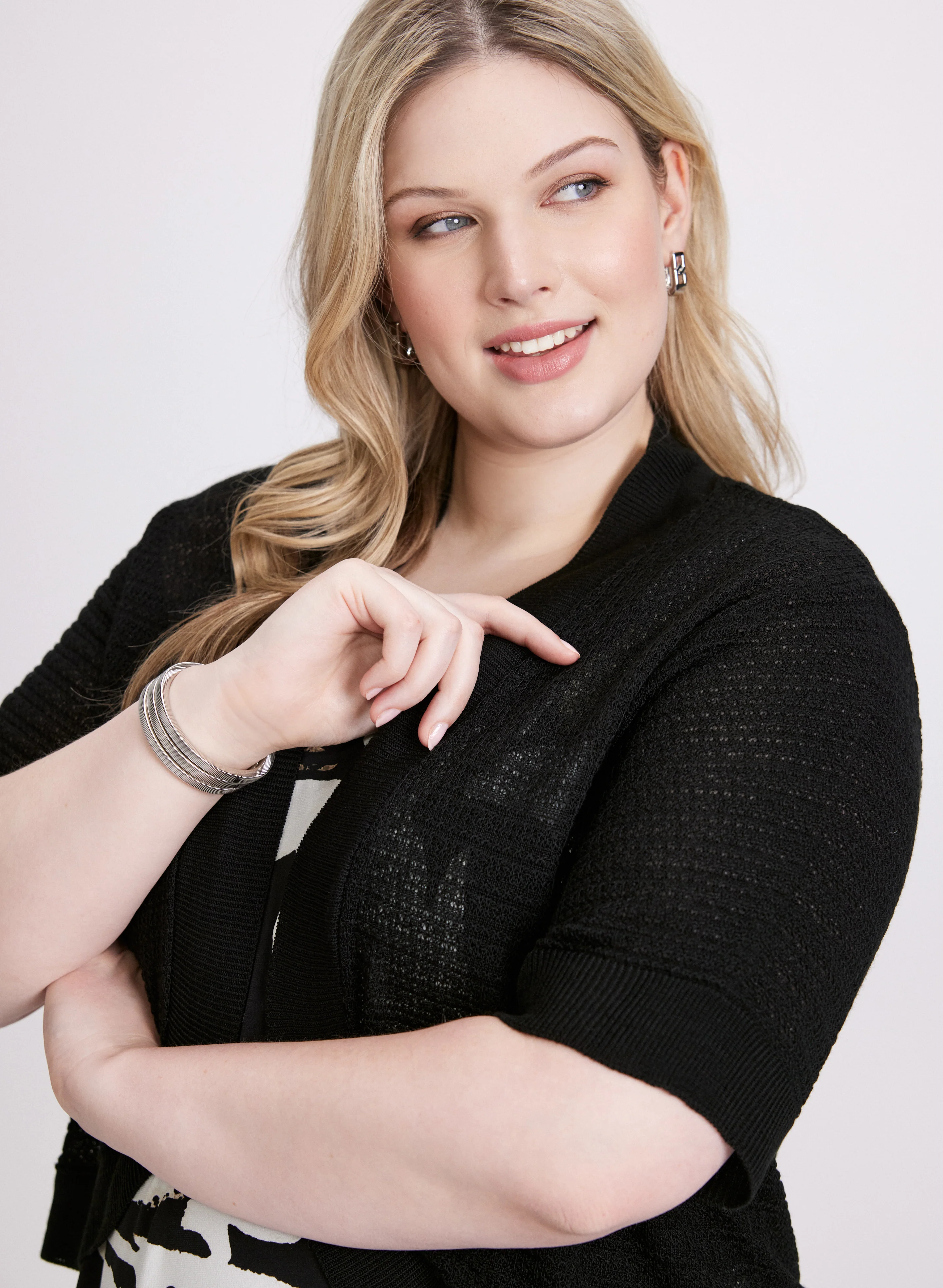 Pointelle Knit Bolero - Image 2