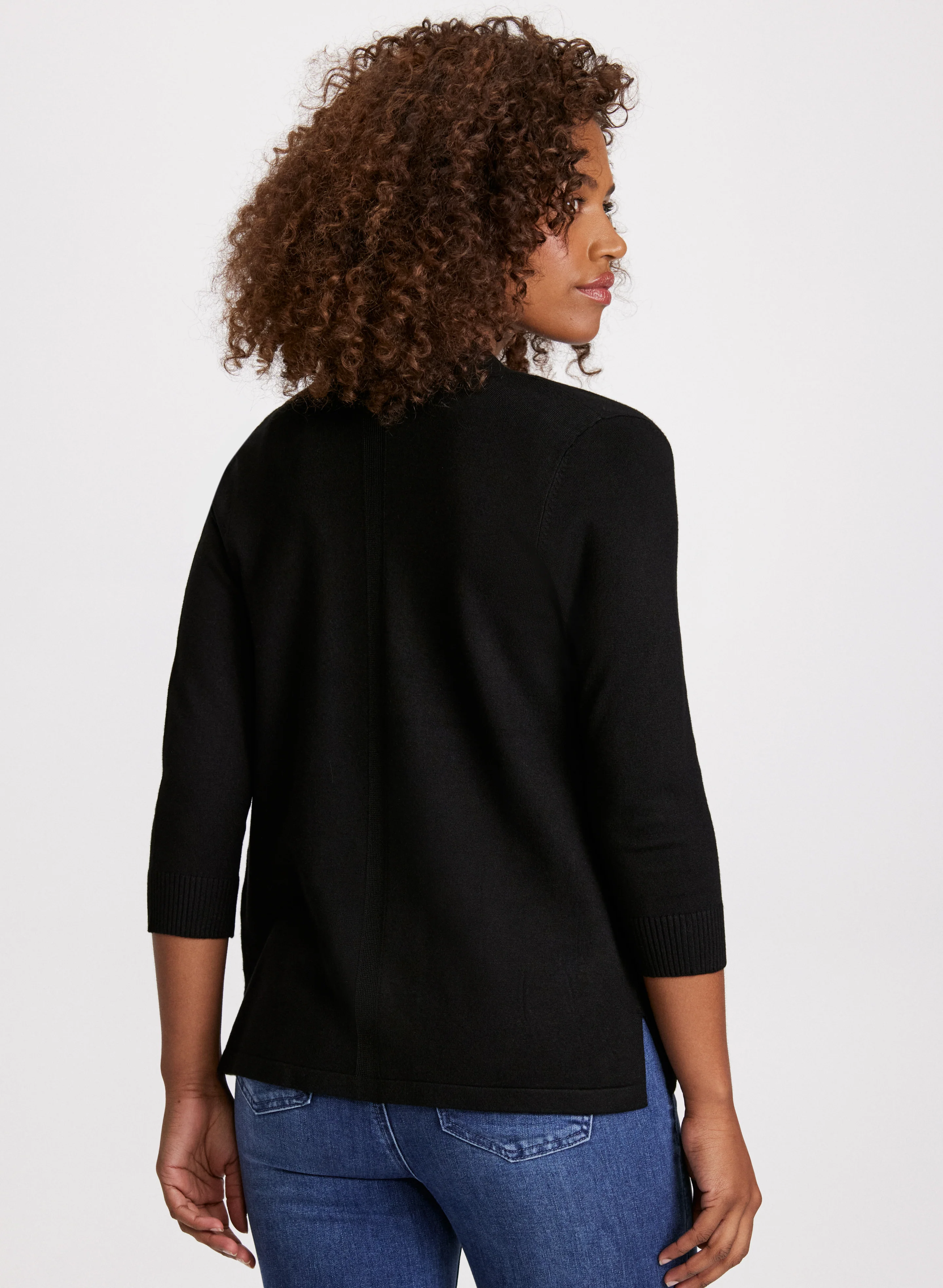 Pointelle Stitch Cardigan - Image 4