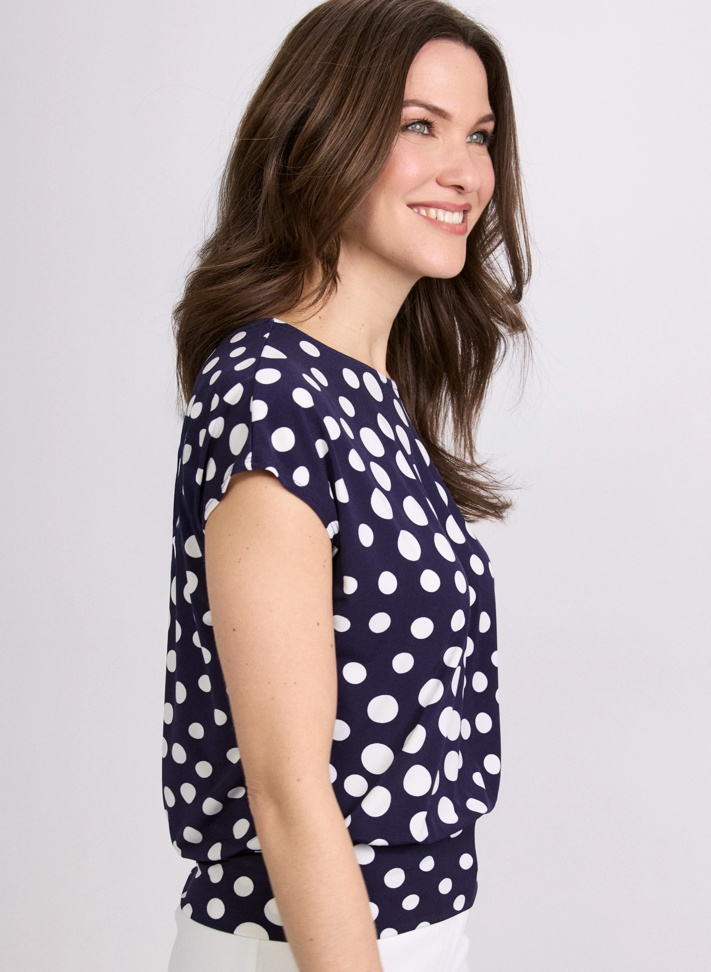Polka Dot Print Top - Image 5