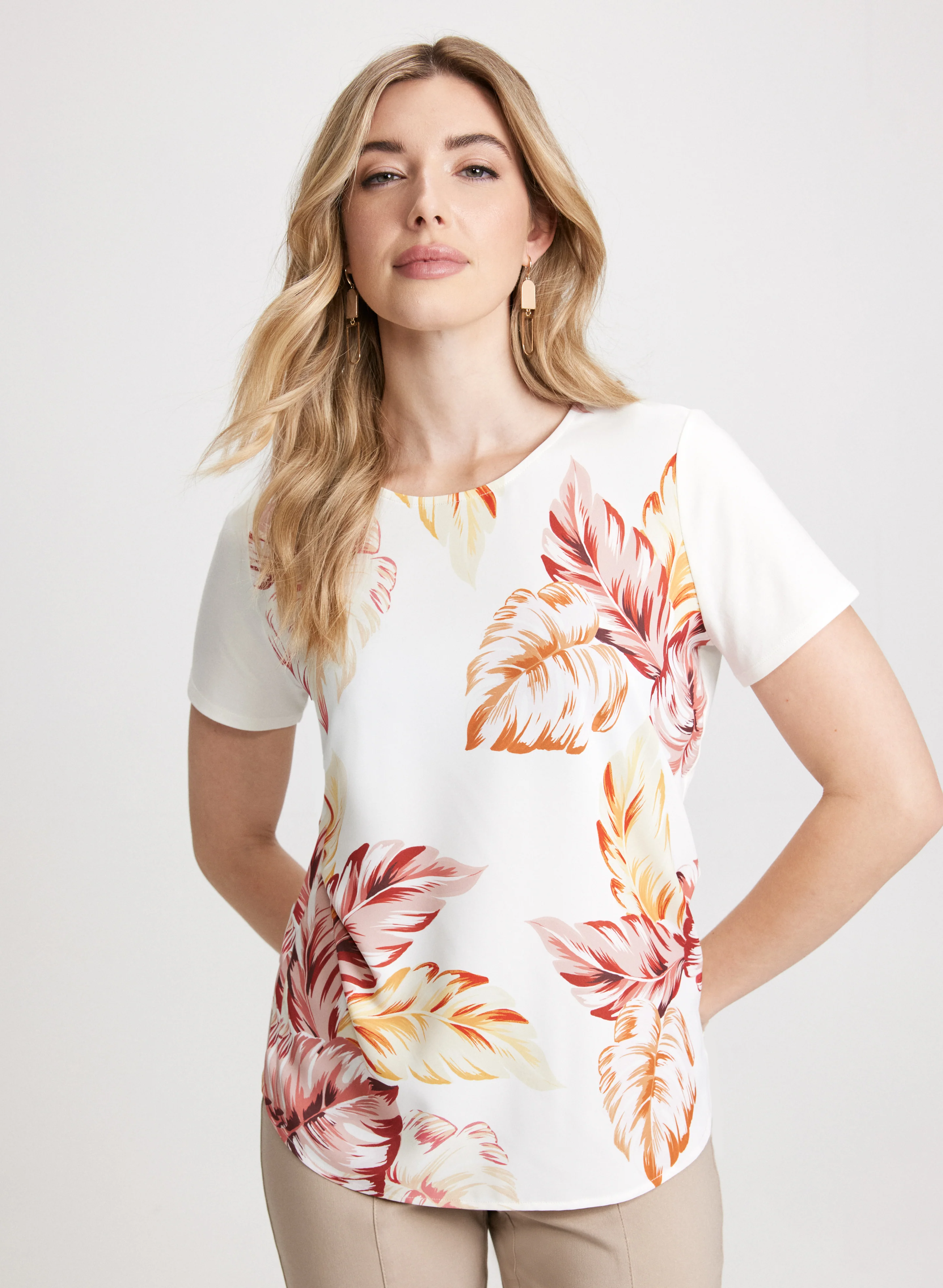Printed Crew-Neck Tee - Image 5
