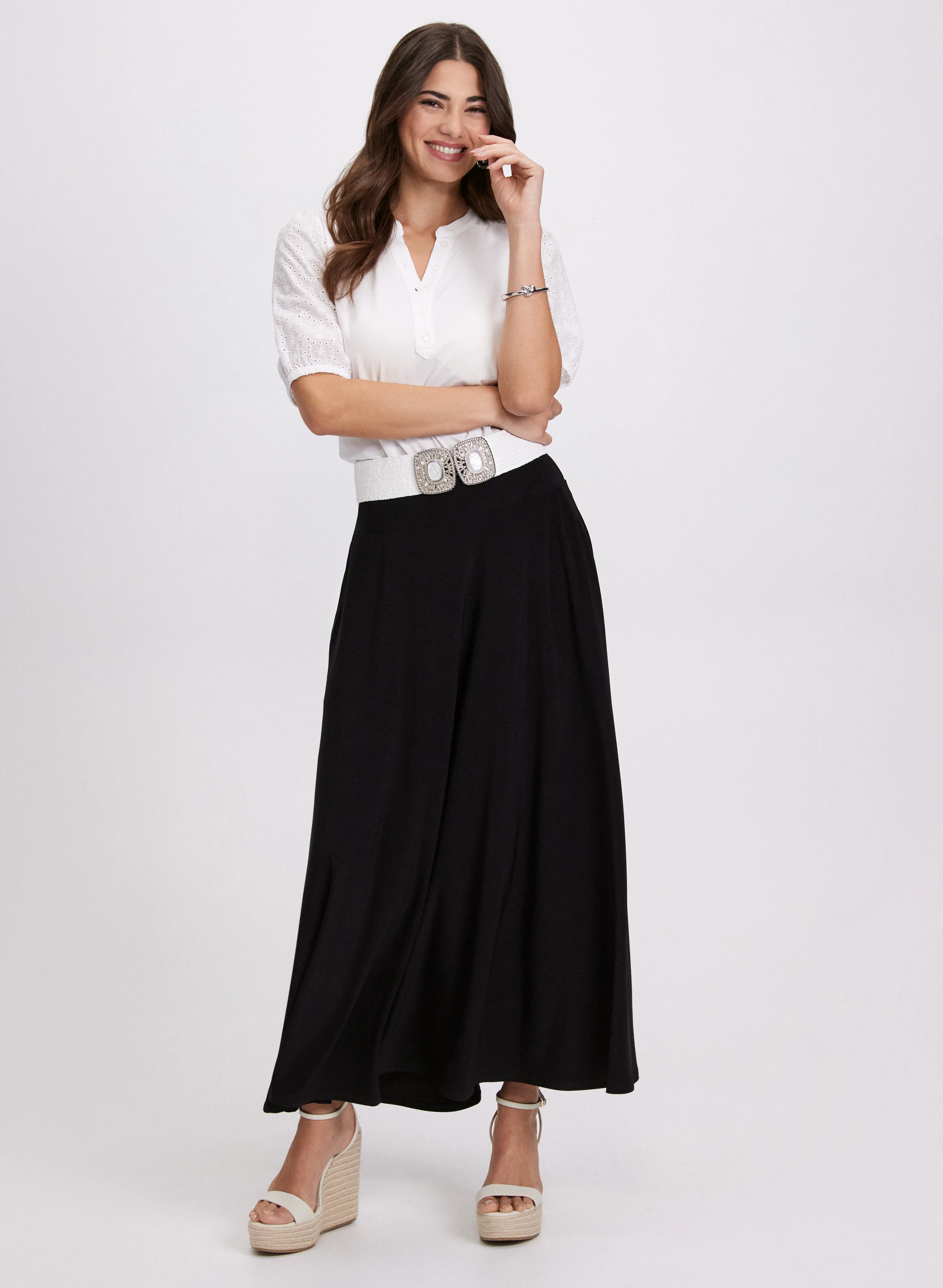Pull-On Maxi Skirt With Pockets - Image 2