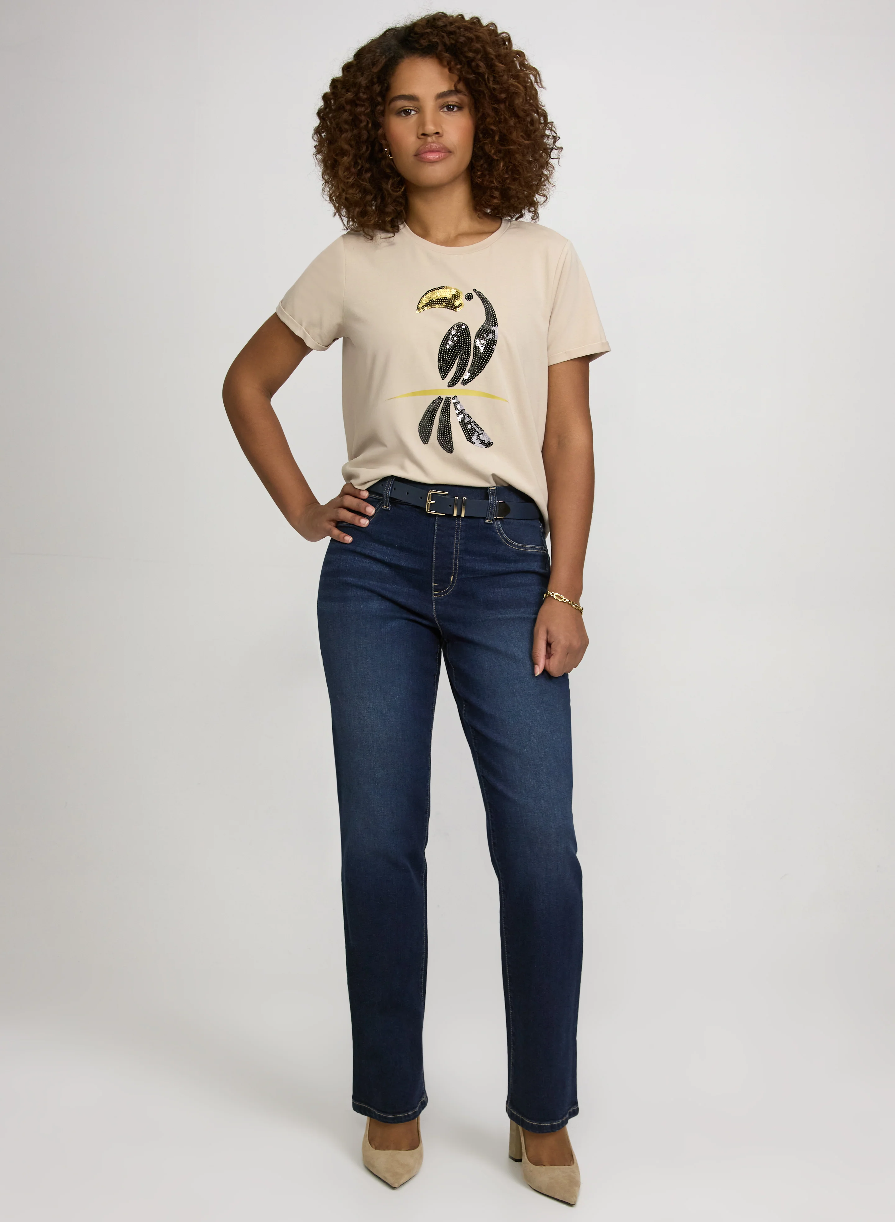 Pull-On Straight-Leg Jeans - Image 3