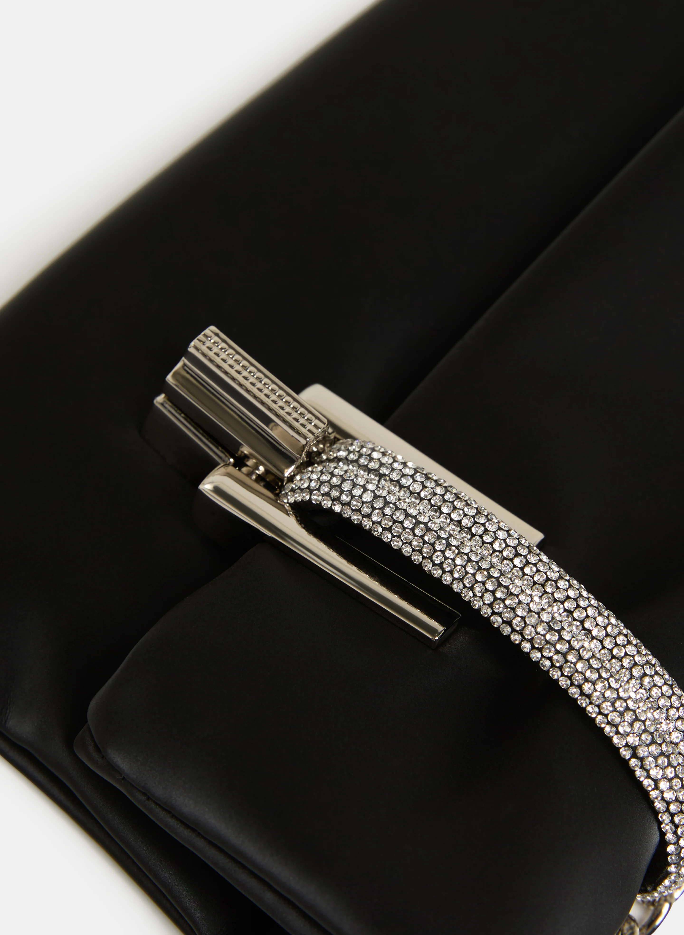 Rectangular Satin Clutch - Image 2