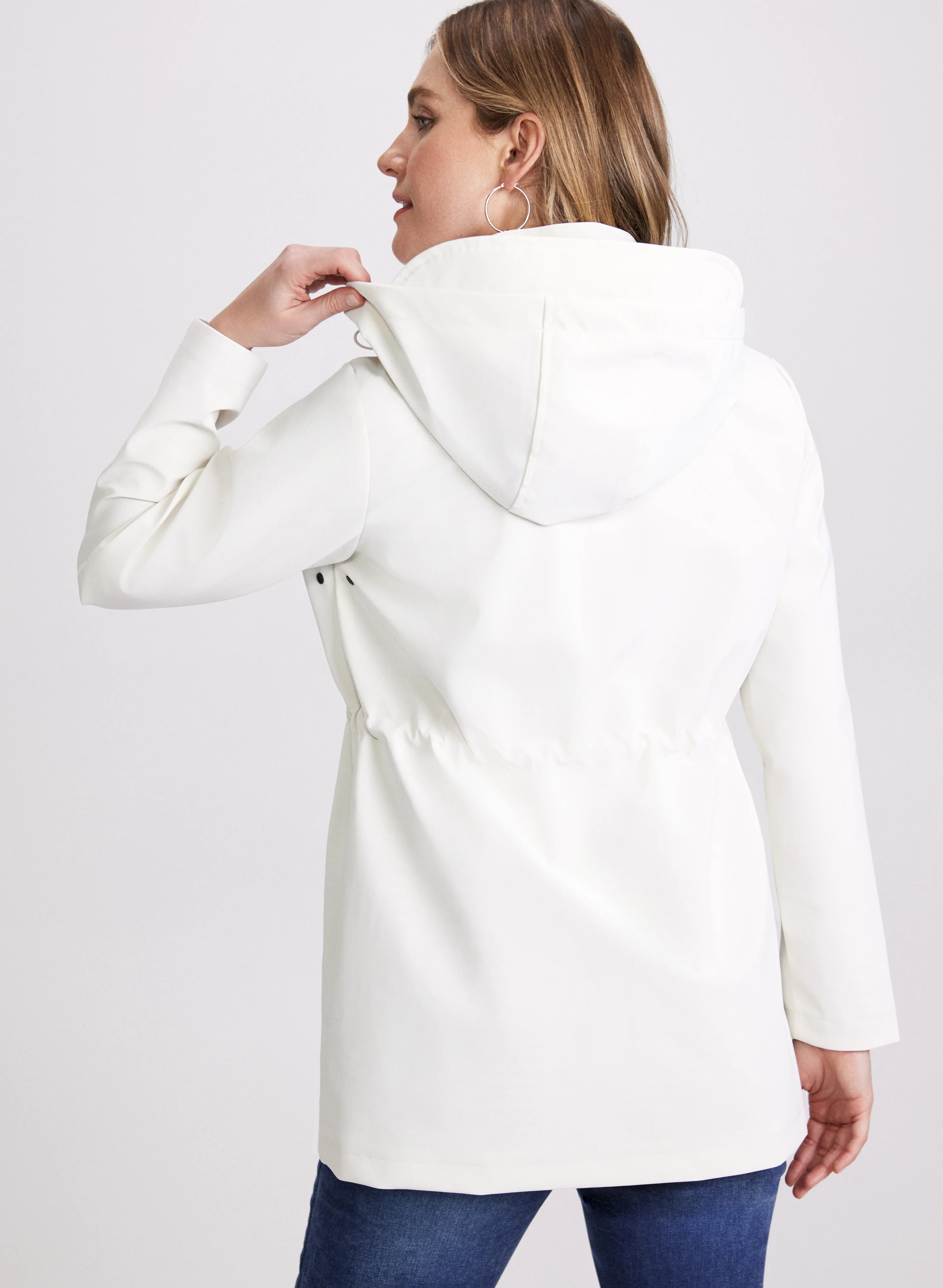 Removable Hood Rain Coat - Image 4