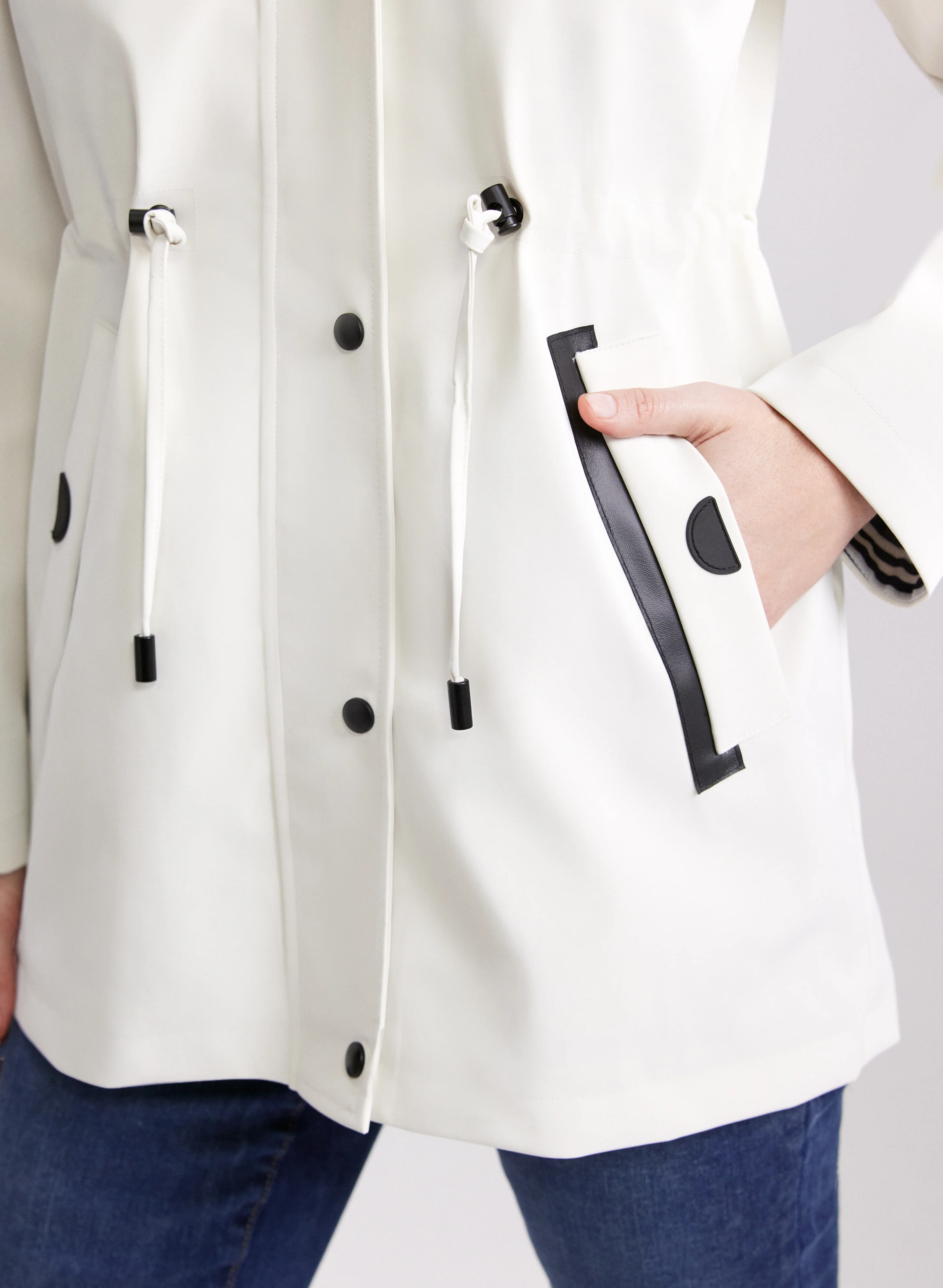 Removable Hood Rain Coat - Image 5